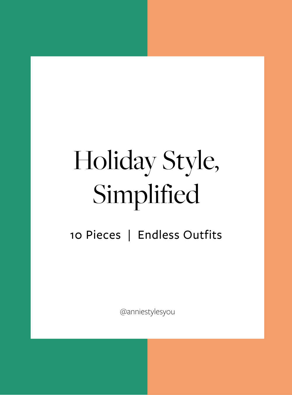 Holiday Style, Simplified
