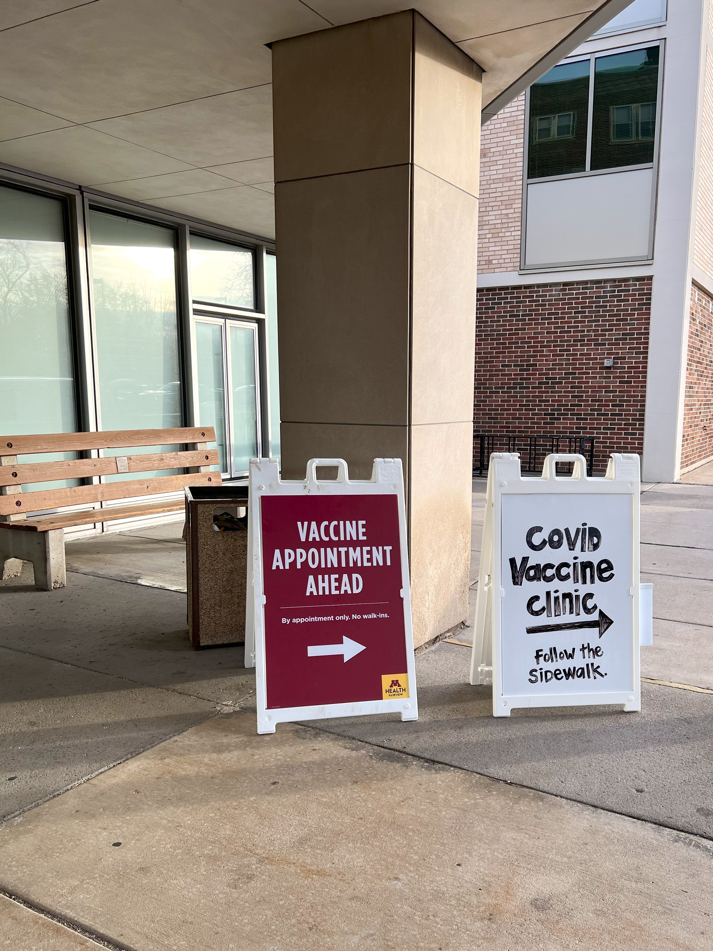 "COVID Vaccine Clinic" A-Frame Signs

St. Paul, MN - December 1st