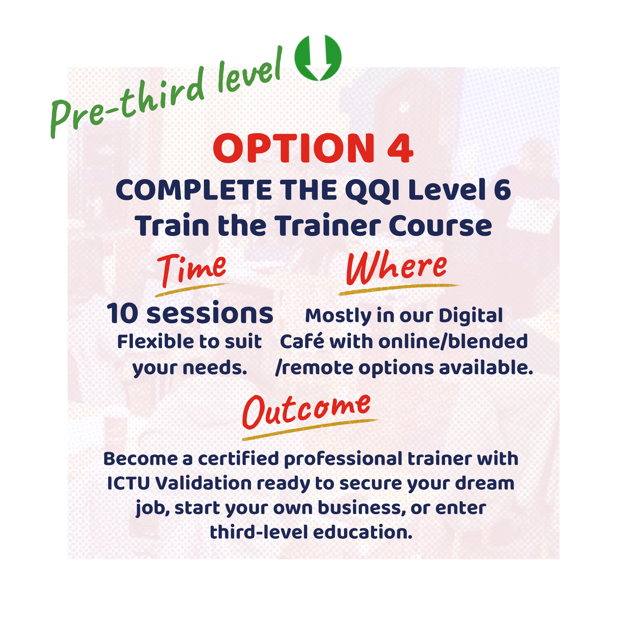 Option 4 - Train the Trainer