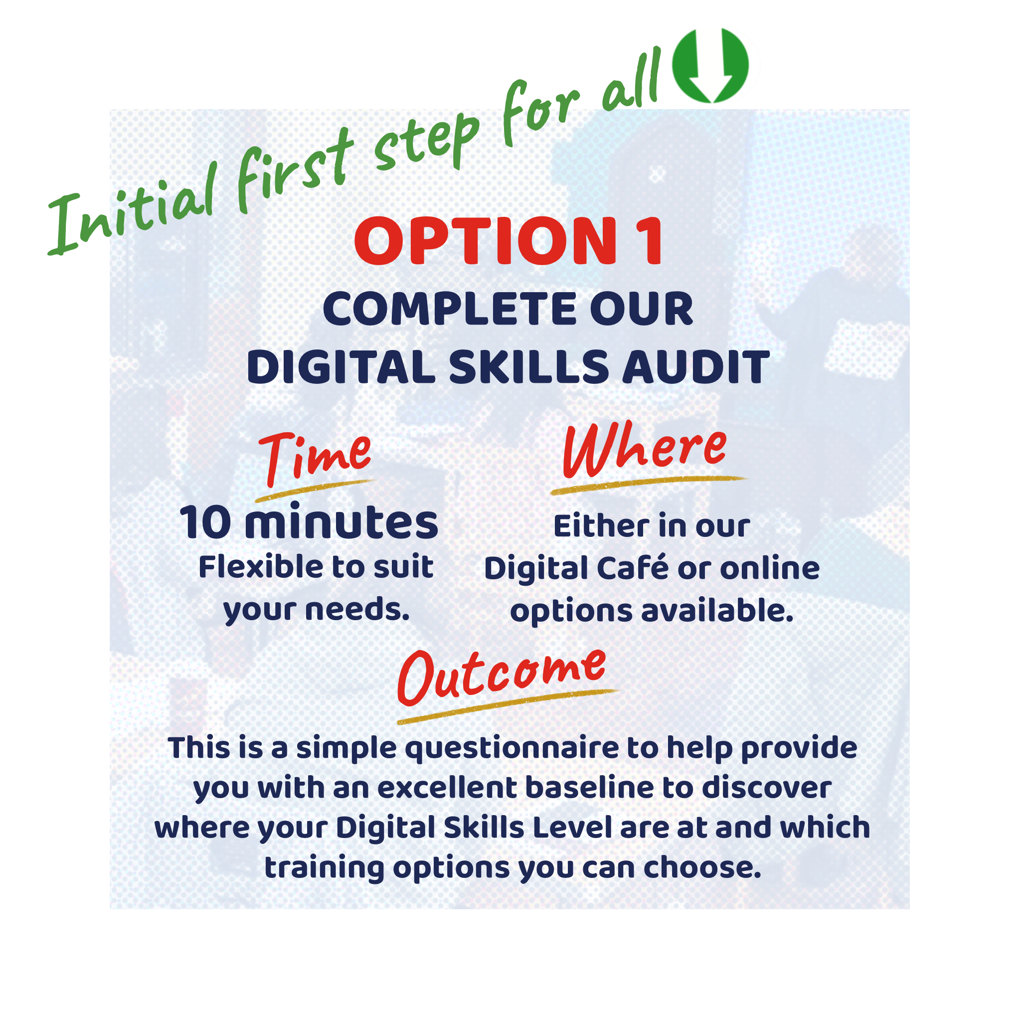 Option 1 - Complete our Digital Skills Audit