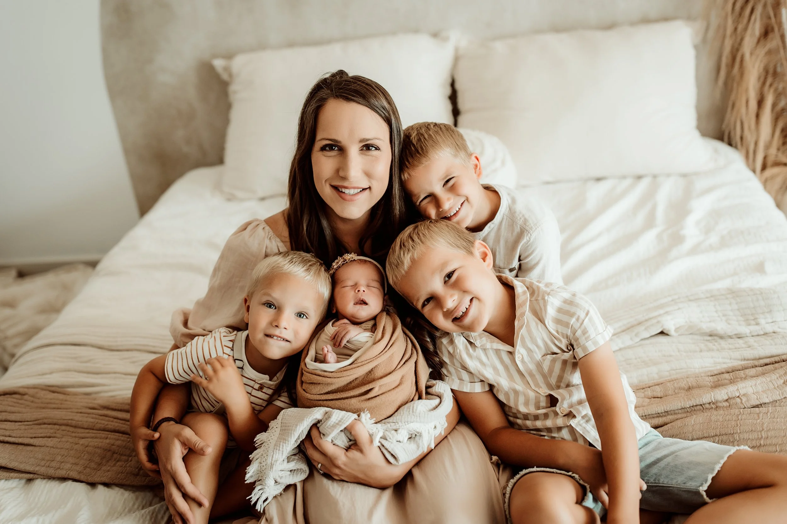 Beautifully lit newborn portrait by Megan Renee Photography Wichita