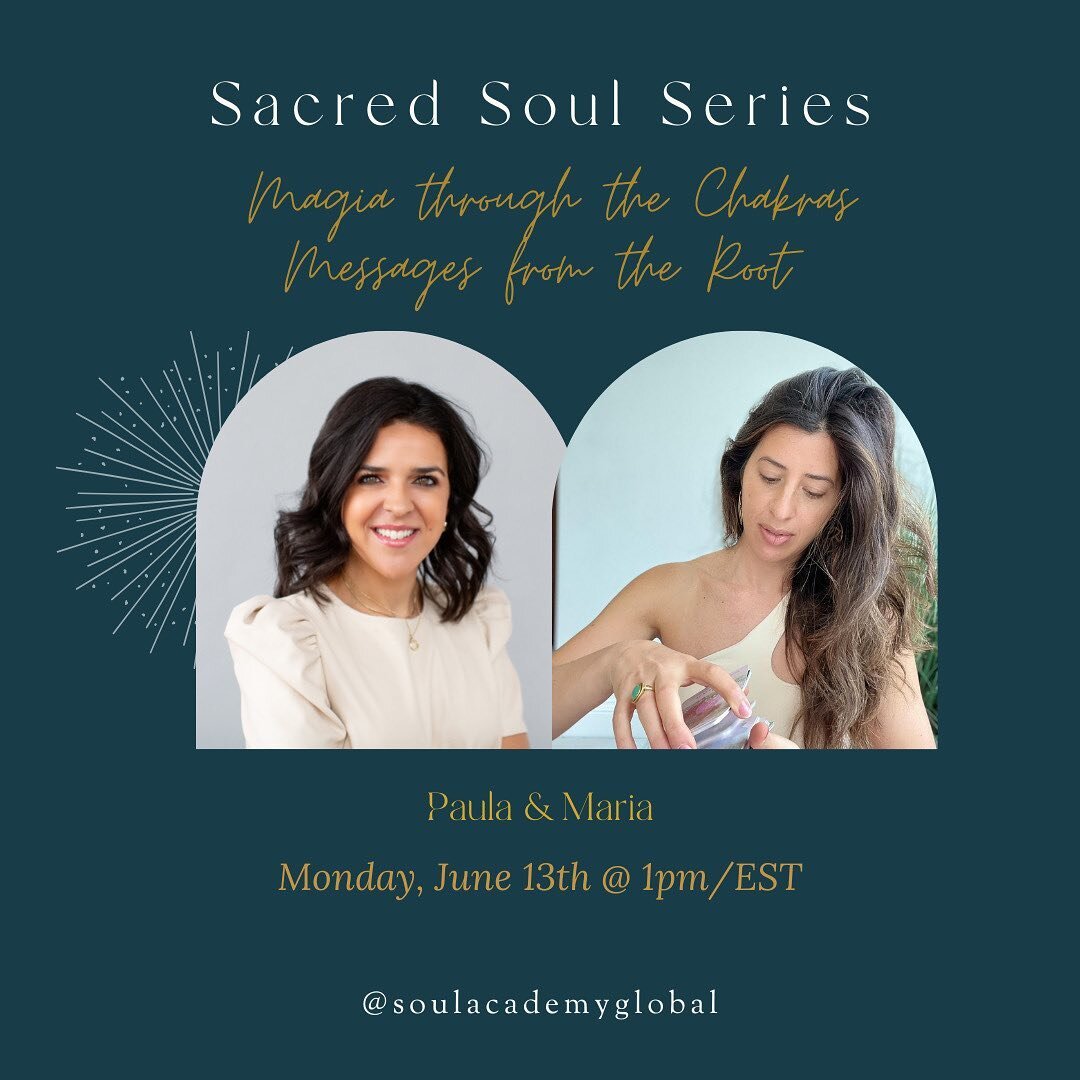 Join Maria Josefina Barrio and Paula Czyz for a root chakra reading. 
⠀⠀⠀⠀⠀⠀⠀⠀⠀
Submit your questions ahead of time and we will intuitively pick as many as we have time for. 
⠀⠀⠀⠀⠀⠀⠀⠀⠀
Hope to see you there!