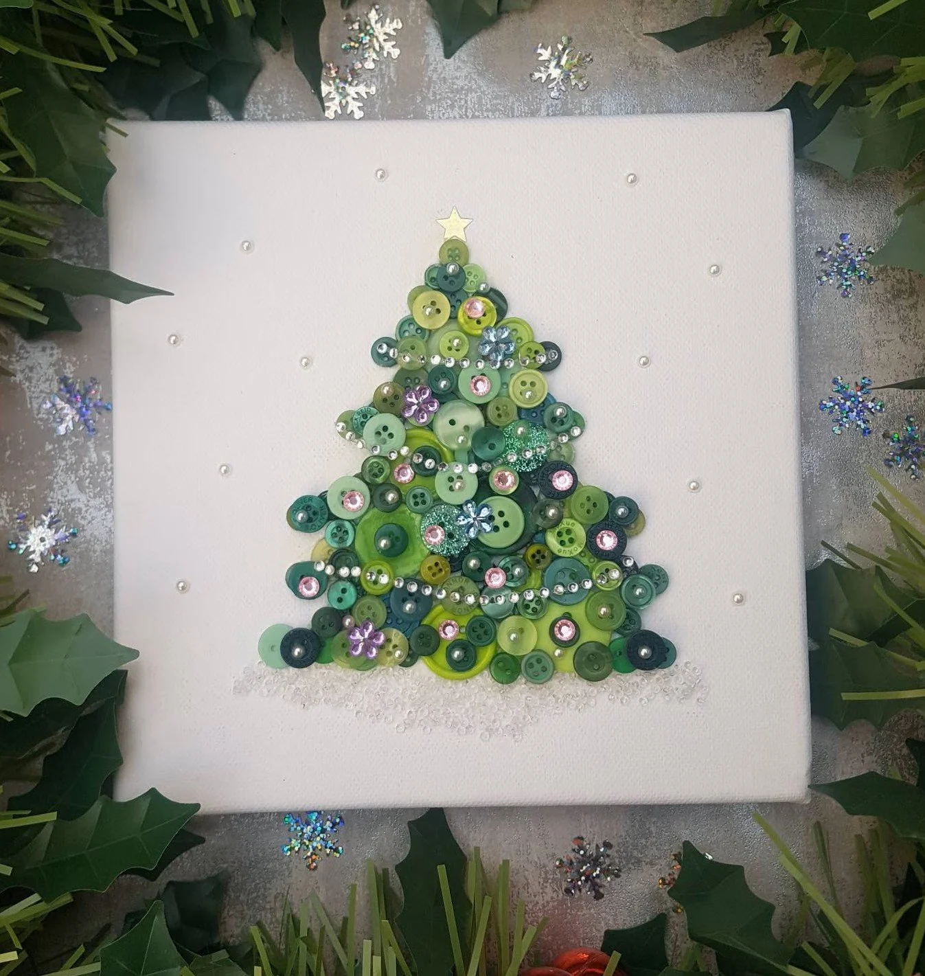 Christmas Button Art Workshop £25
