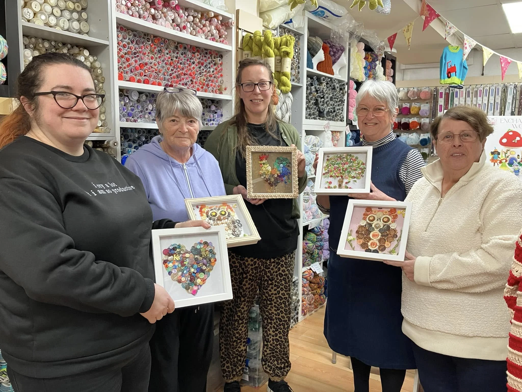 Button Art Workshop By The Crazy Bag Lady