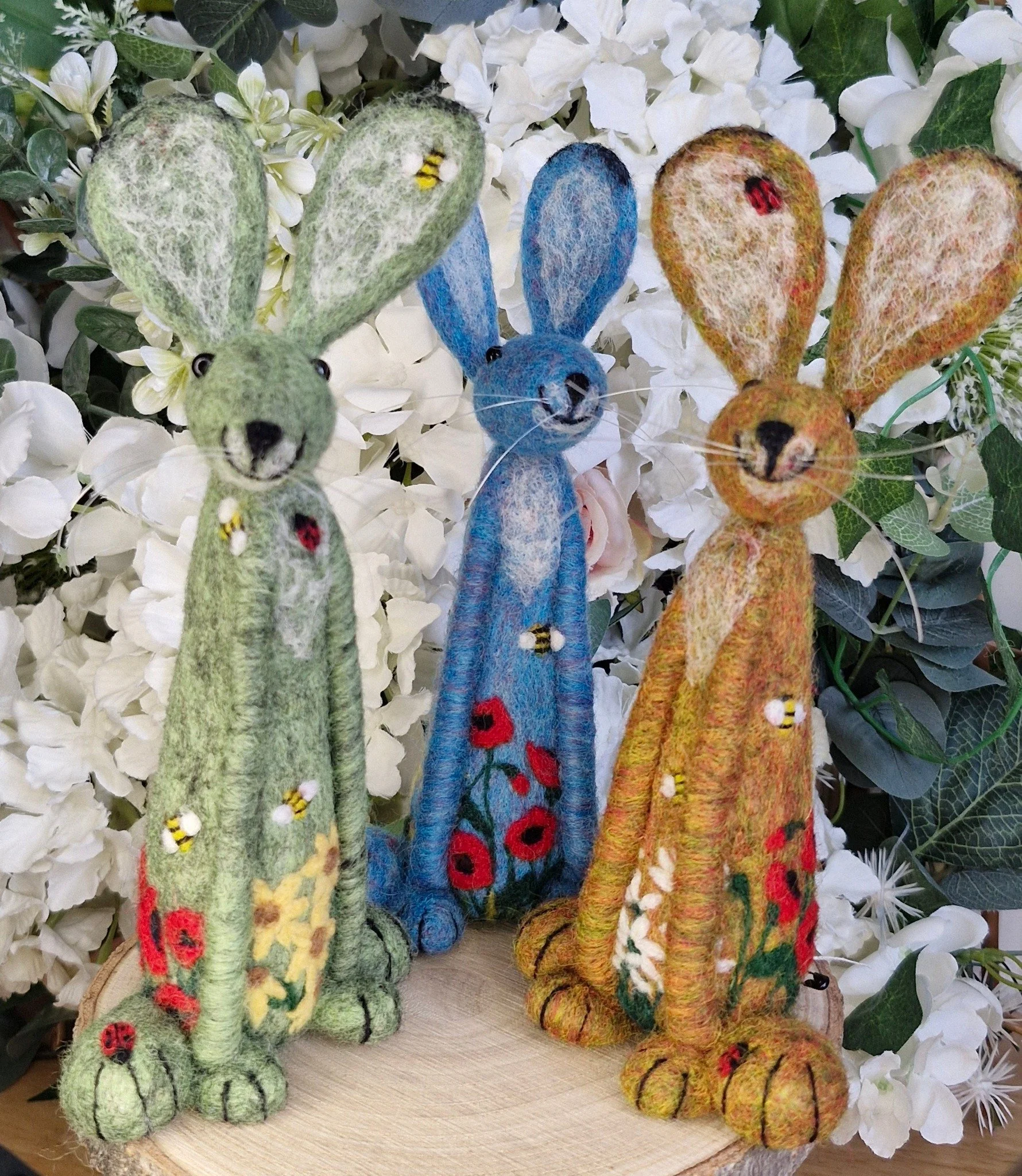 Floral Hare Needle Felt Workshop £45