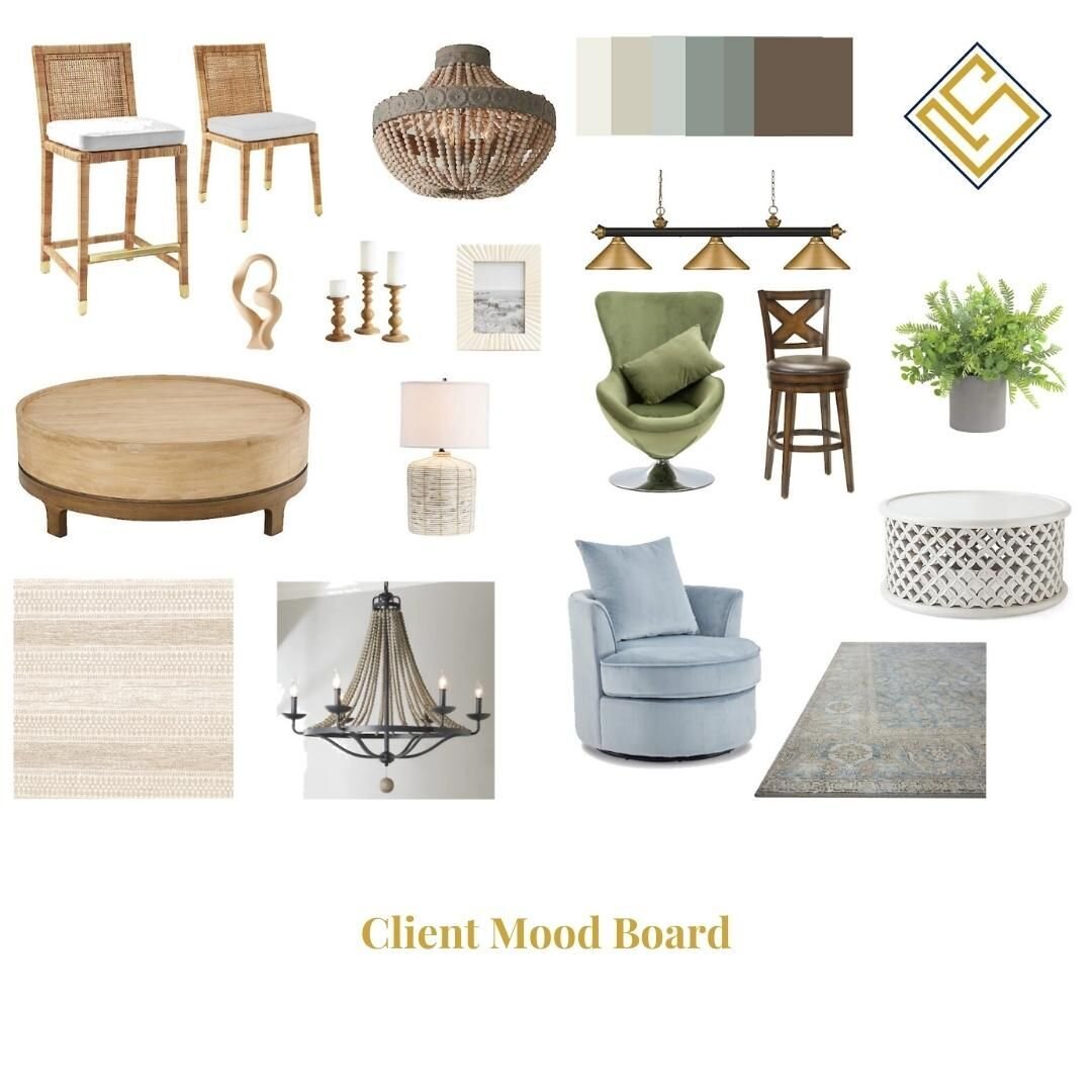 This mood board captures multiple rooms for my current Massachusetts project.  Its about the &quot;mood&quot; &amp; project direction.

#MassachusettsClient #Mood #HopkintonMass #InteriorDesign #InteriorDesigner #NewHampshireInteriorDesigner #NewHamp