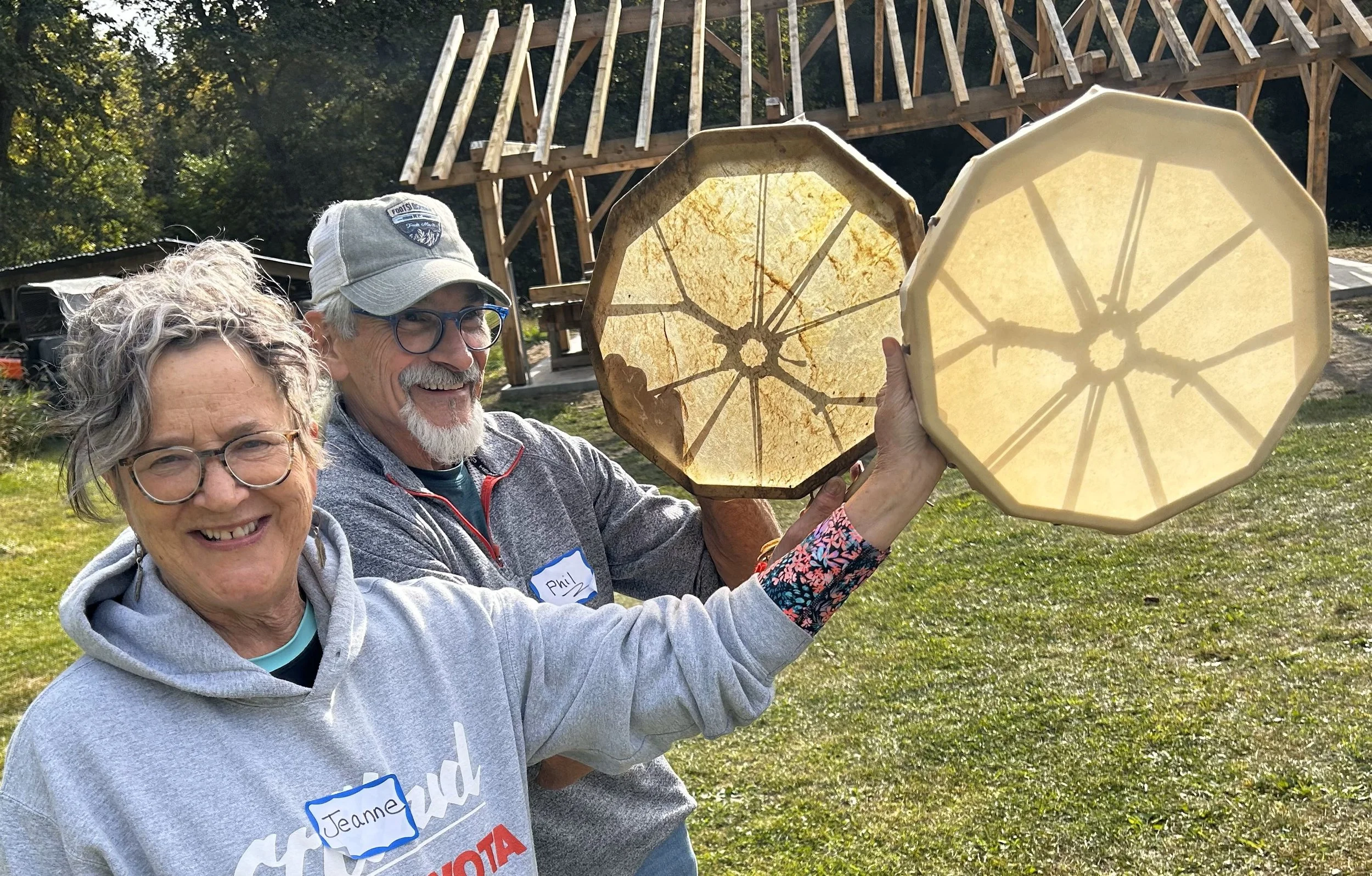 Phil & Jeanne with Drums.jpeg