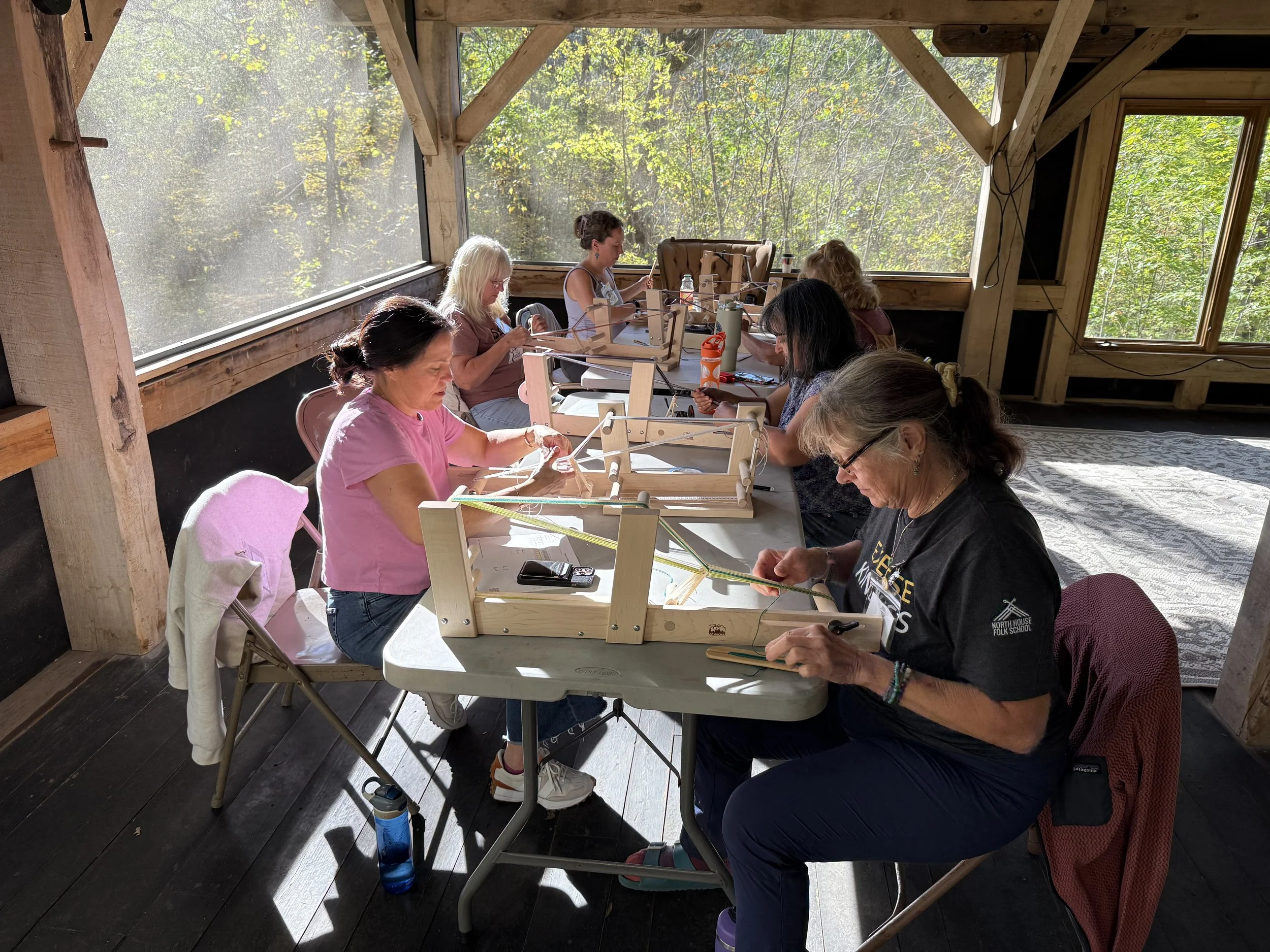 weaving on an inkle loom