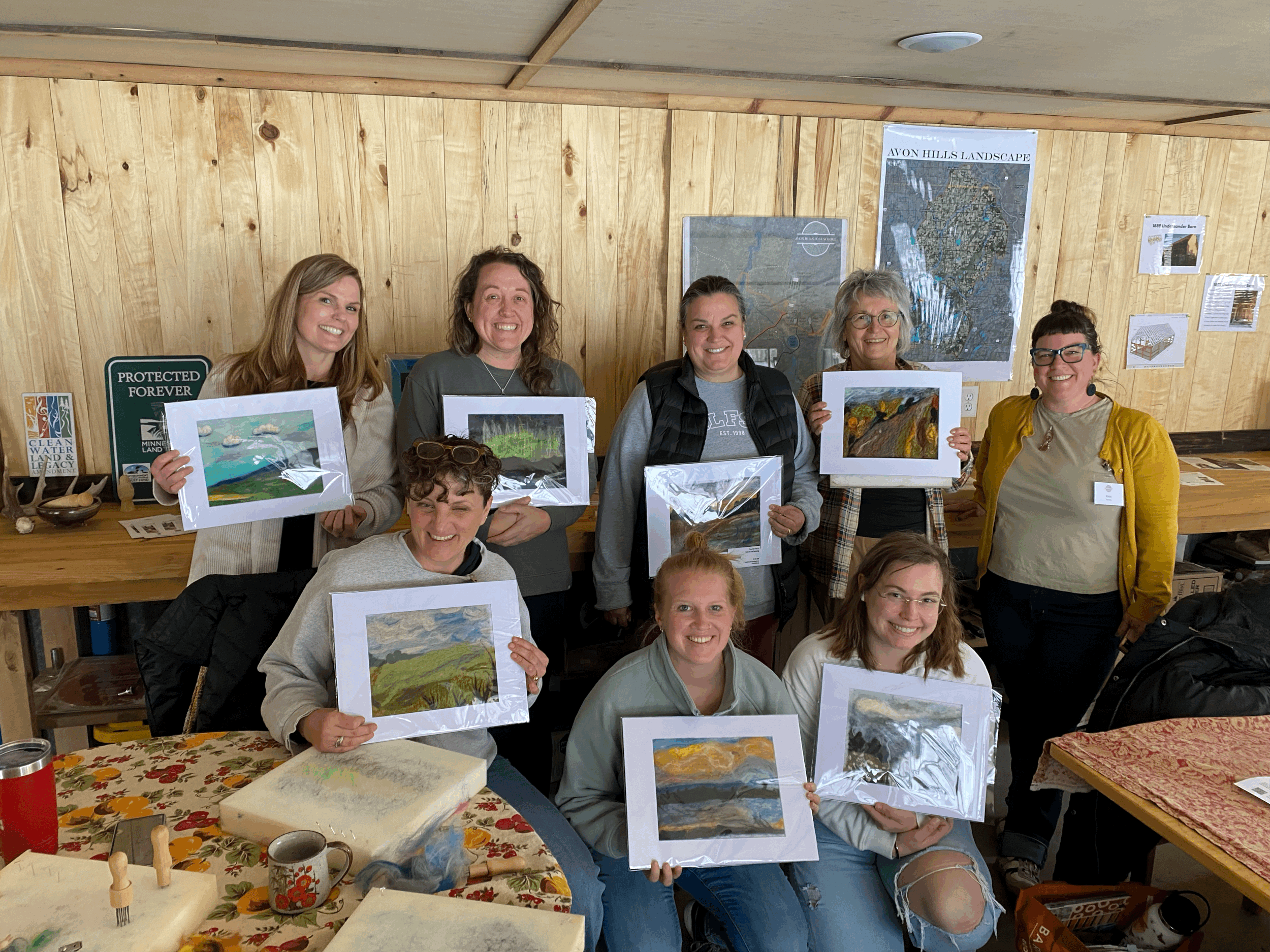 Needle Felted Landscapes