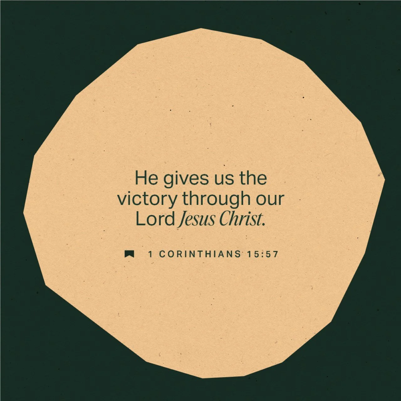 Victory over temptation, victory over the penalty of sin, victory over death, victory over life...