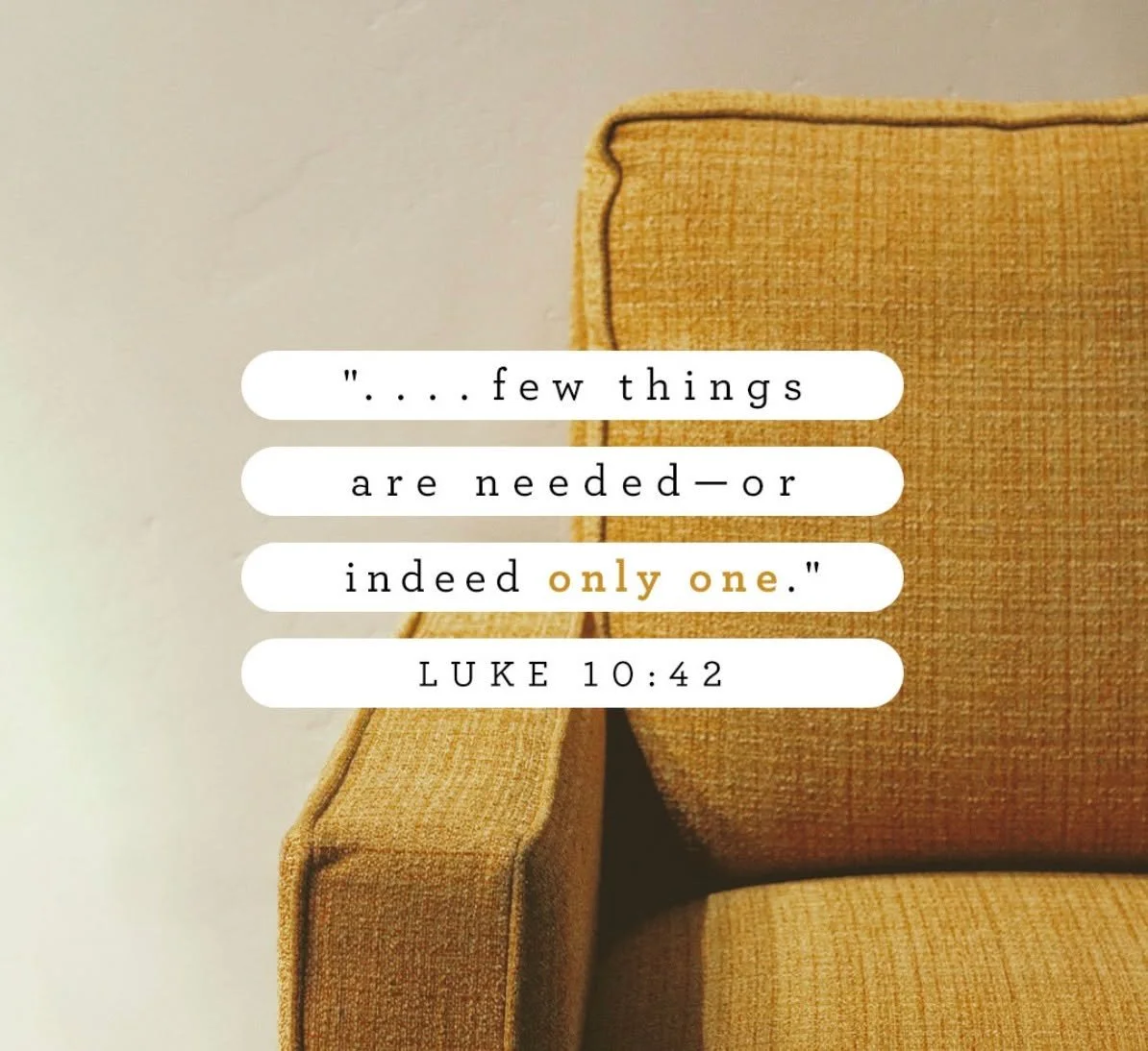 Let's not stroll through this whole day to find that we completely missed God.  Find some time today to intentionally sit with Him.  You'll find your soul richer because you did.