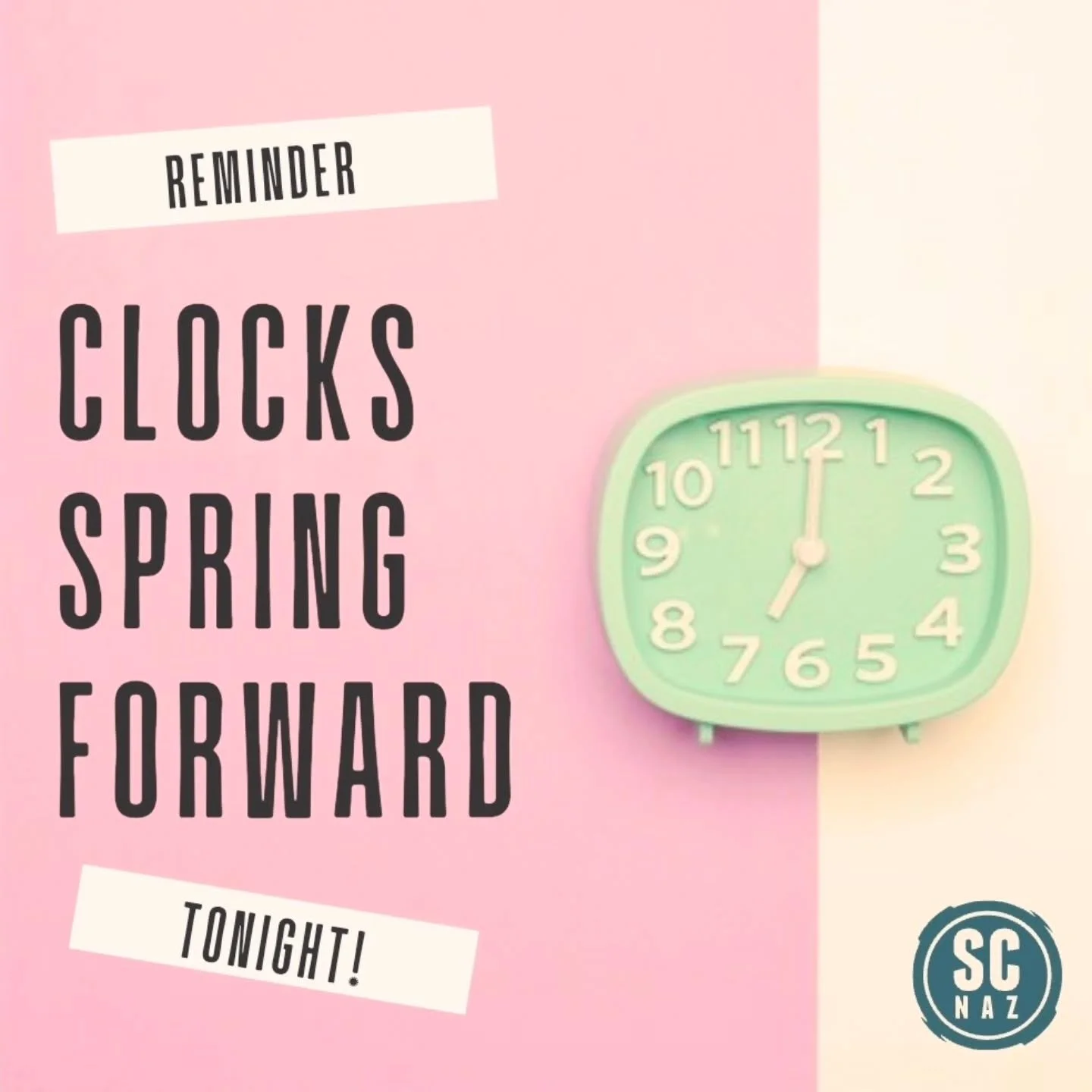 Don't be late for church... set those clocks back before you head off to bed tonight and we'll see you at 10am for church ❤️