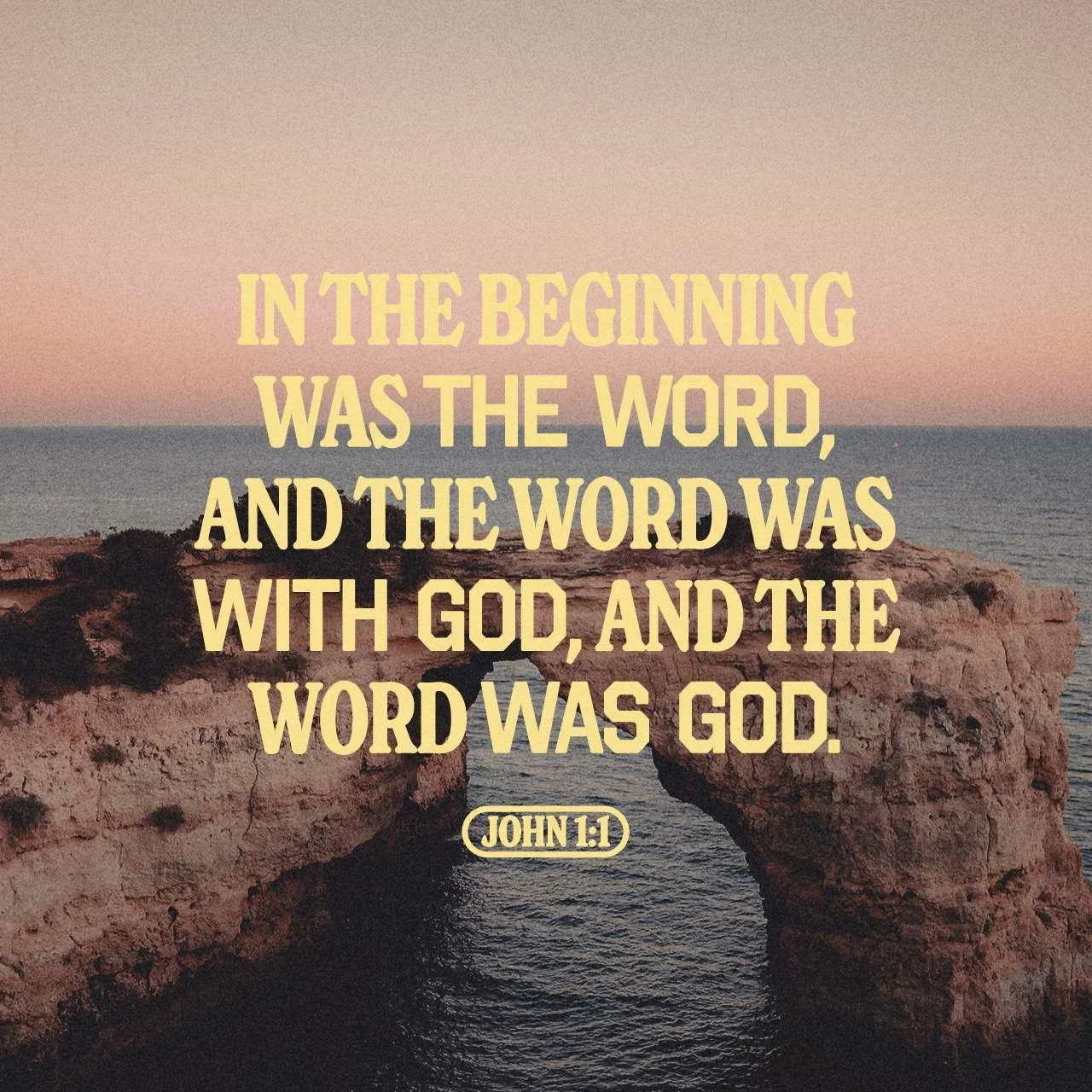 When John pens these words, he is saying that Jesus was the Word that spoke the world into being.  Jesus isn't just a guy that walked the paths of Israel nearly 2000 years ago, He's the timeless God who creates, sustains, and holds all things in His 