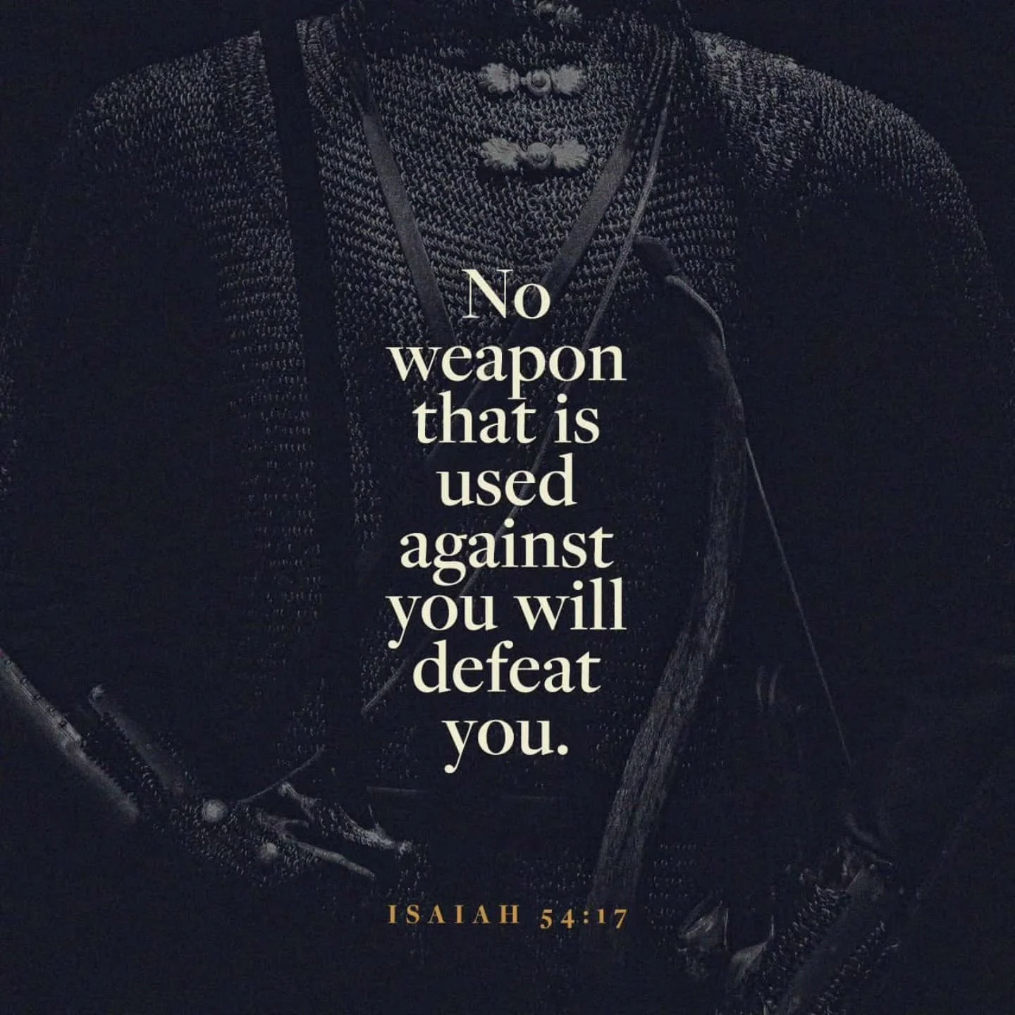 Walk in this truth today... when you walk in step with the Lord, He is over all and no weapon can overcome.