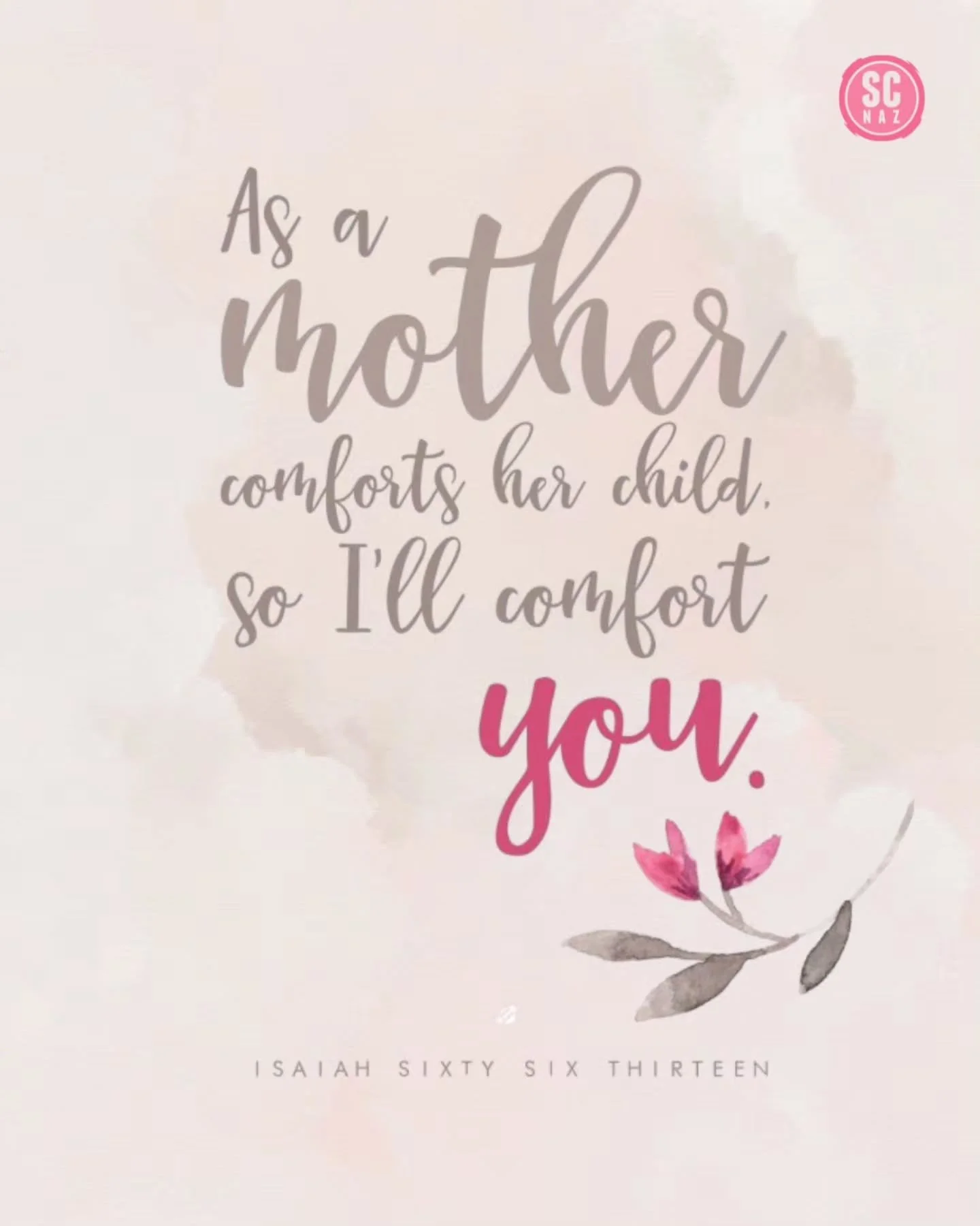 We see the love of God on display in the nurturing of mothers who love Him. ❤️