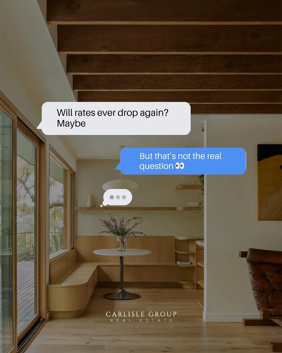 Here&rsquo;s the truth no one tells you about waiting for interest rates to drop&hellip;

It&rsquo;s not really about the rate &mdash; it&rsquo;s about fear.
Fear of regret. Fear of overpaying. Fear of moving too soon.

Those 2&ndash;3% rates a few y