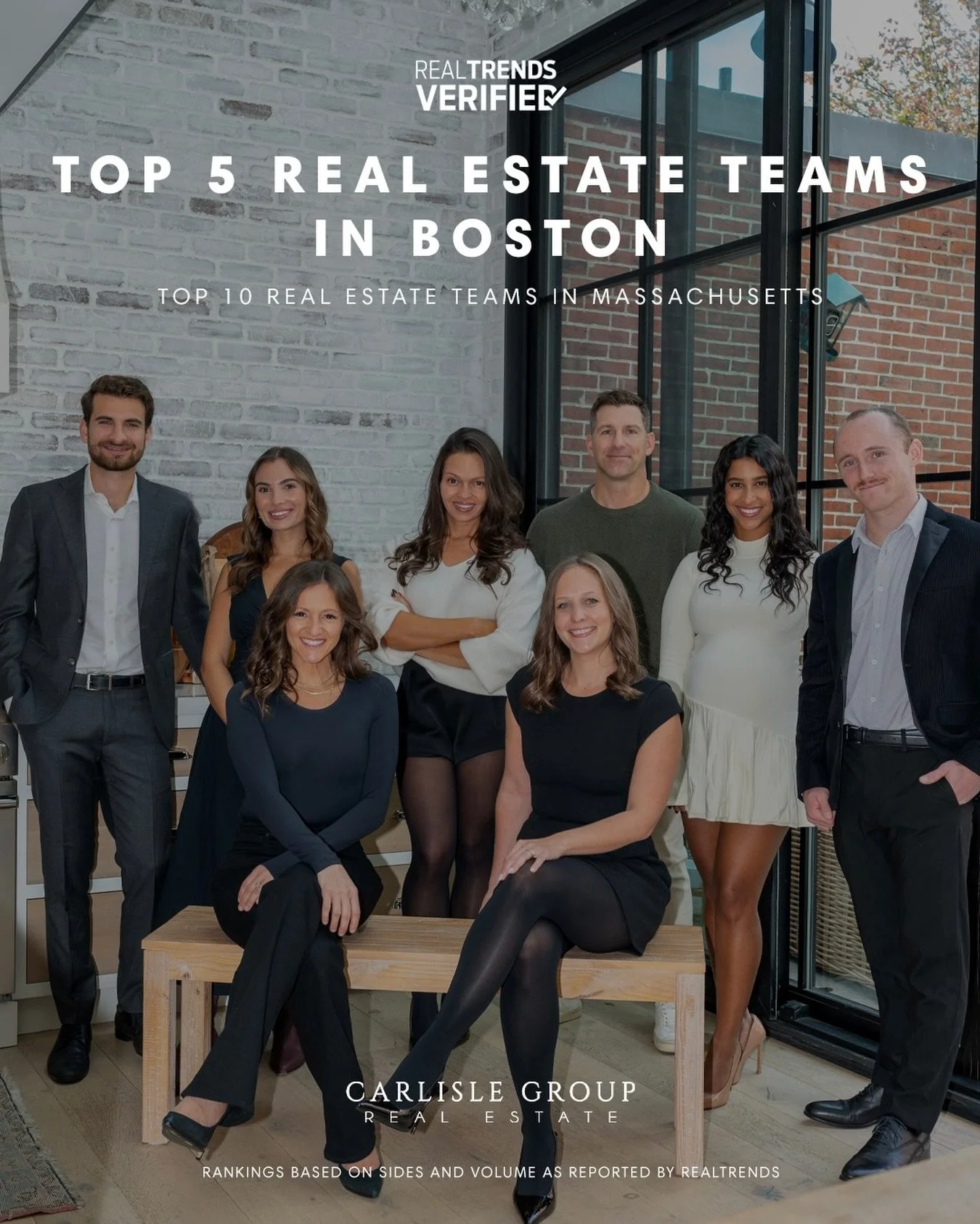 Big news✨

We&rsquo;re officially @realtrendsinc Verified and ranked Top 5 Medium Teams in Boston for both sides and volume! (Top 10 in Massachusetts!) 

This recognition means everything &mdash; it reflects the trust our clients place in us, the con