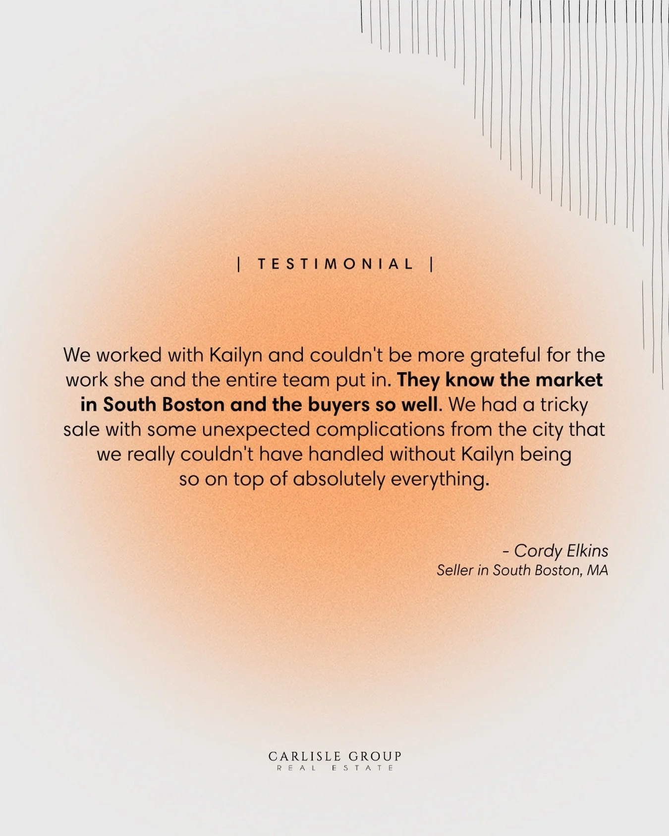 Big shoutout to @kailyn_ferrara for going above and beyond once again✨

Selling in South Boston can come with surprises, and the sellers shared just how much Kailyn&rsquo;s knowledge, calm leadership, and attention to detail meant throughout their sa