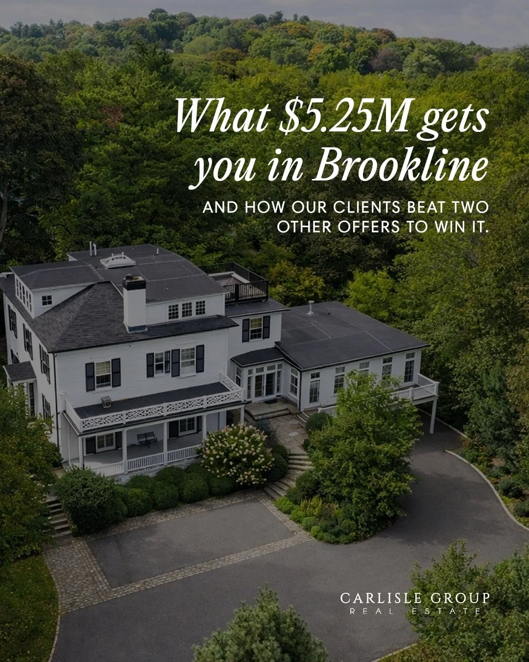 What $5.25M gets you in Brookline.

Big congratulations to Tom and Lucy &mdash; friends who trusted us through the process and ultimately became clients. With a strategy crafted by our agent, @deaconswift, they successfully navigated Brookline&rsquo;