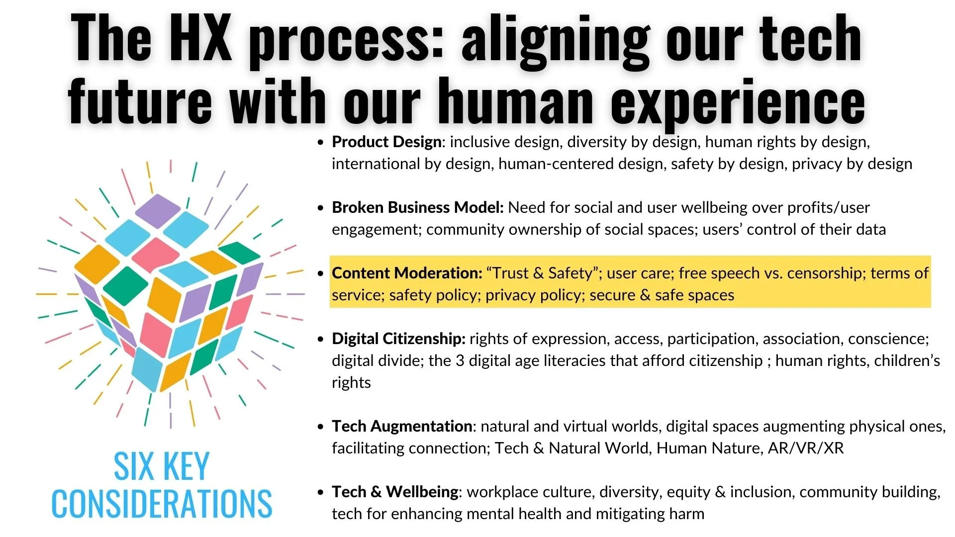 10 HX Organizations: Content Moderation