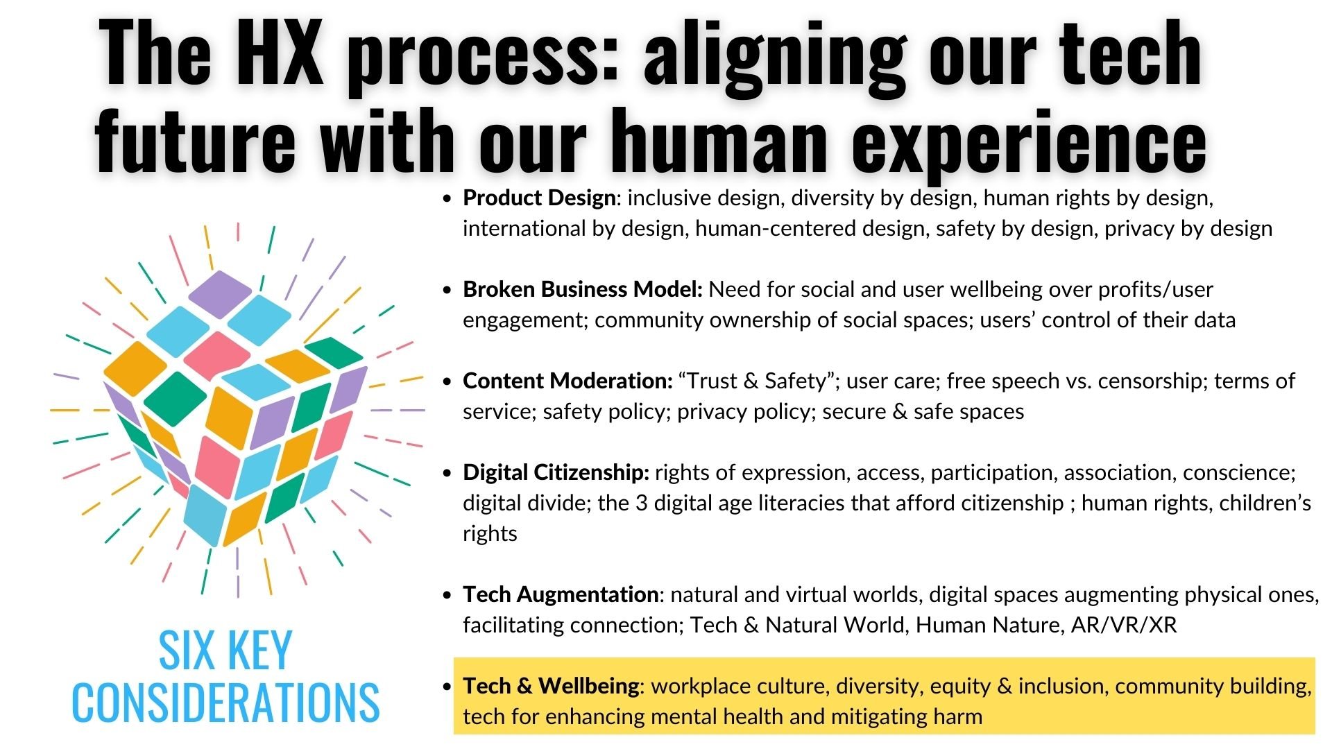 10 HX Organizations: Tech &amp; Wellbeing