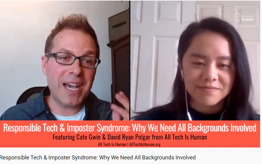 Responsible Tech &amp; Imposter Syndrome livestream reflection