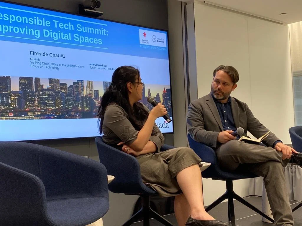 Building Multistakeholder Collaboration: Fireside chat with Yu Ping Chan from the United Nations and Justin Hendrix from Tech Policy Press