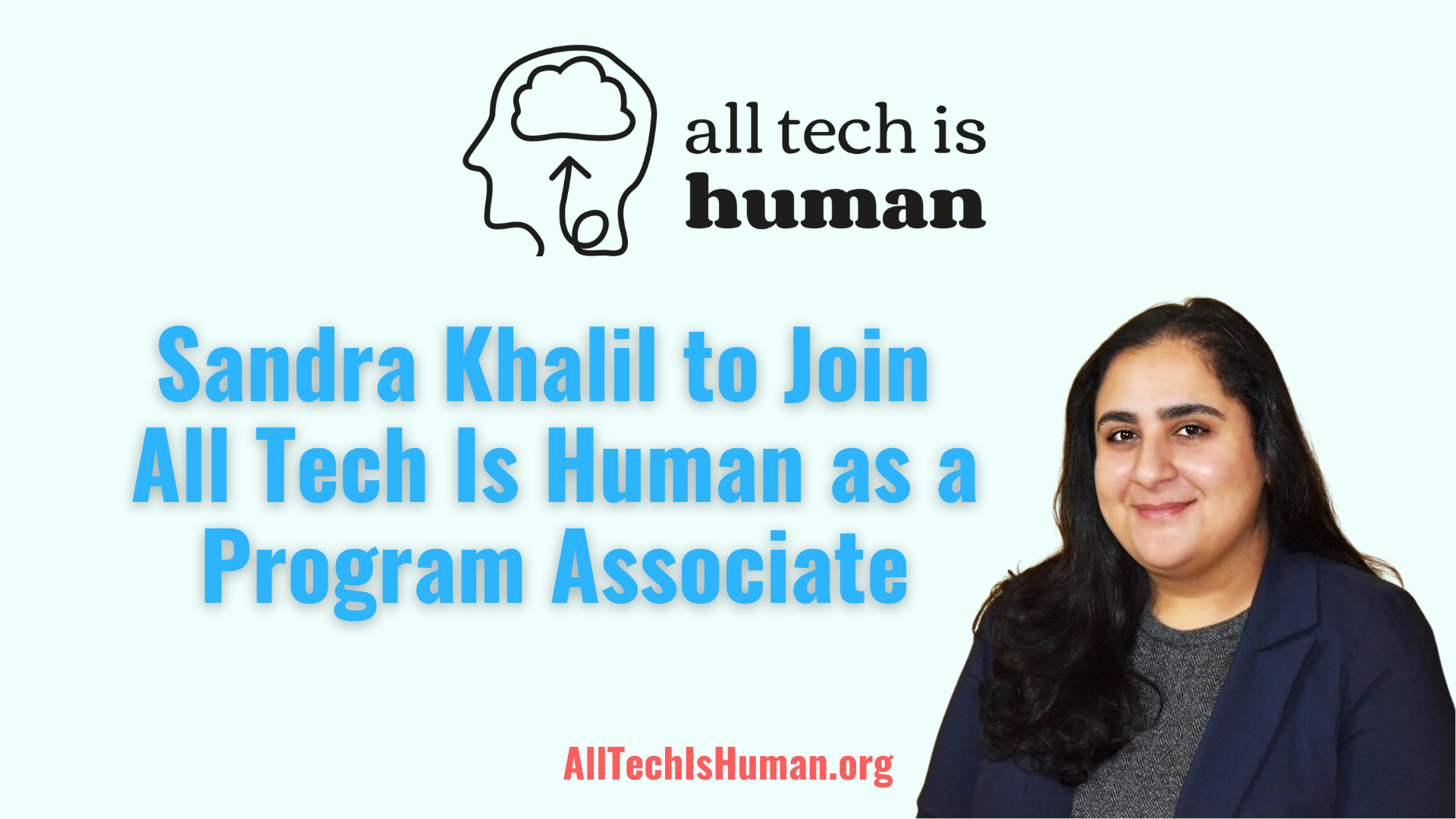 Please Welcome Sandra Khalil, Our New Program Associate! 