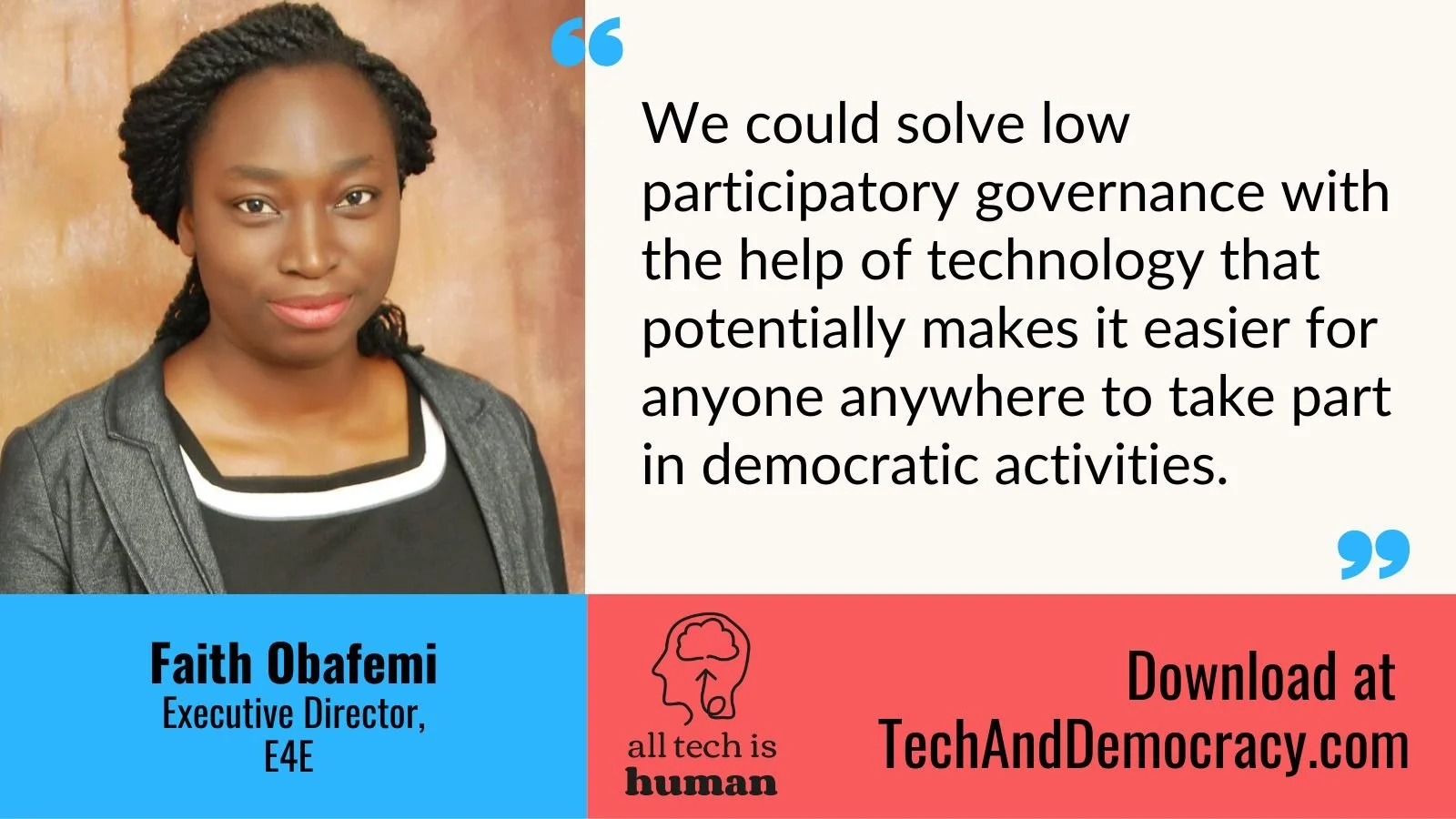 Tech and Democracy Profile: Faith Obafemi