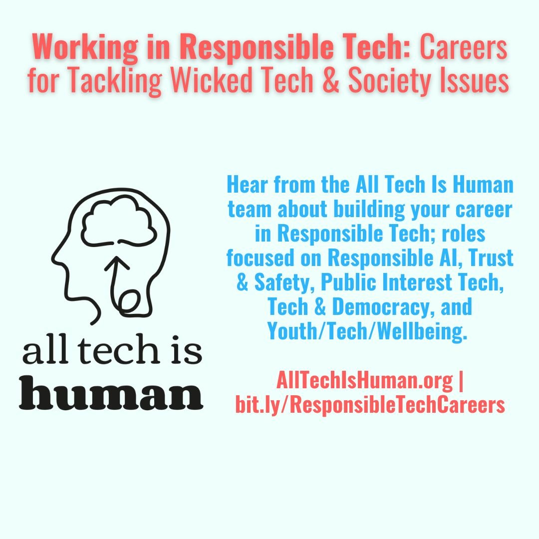 💻 Responsible Tech Careers: What’s New? Trends, Tips &amp; Current Opportunities - Livestream Resources 