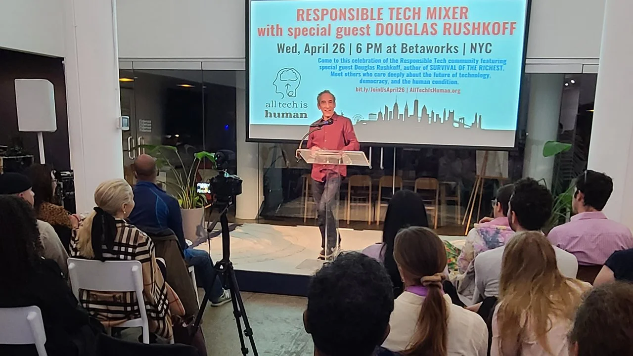 🎙 Responsible Tech Mixer Speaker Series: Douglas Rushkoff