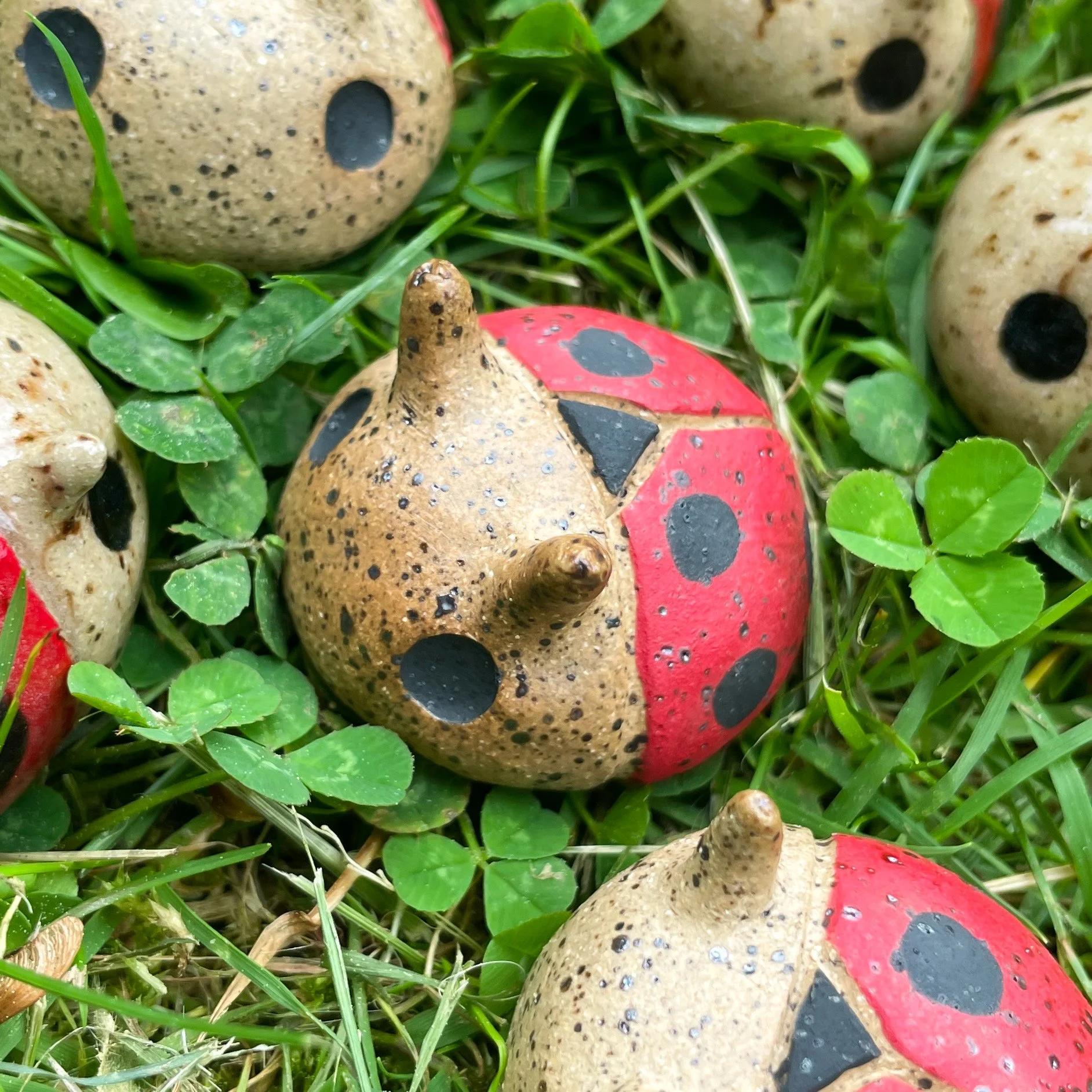 ceramic ladybugs grass 1.JPEG