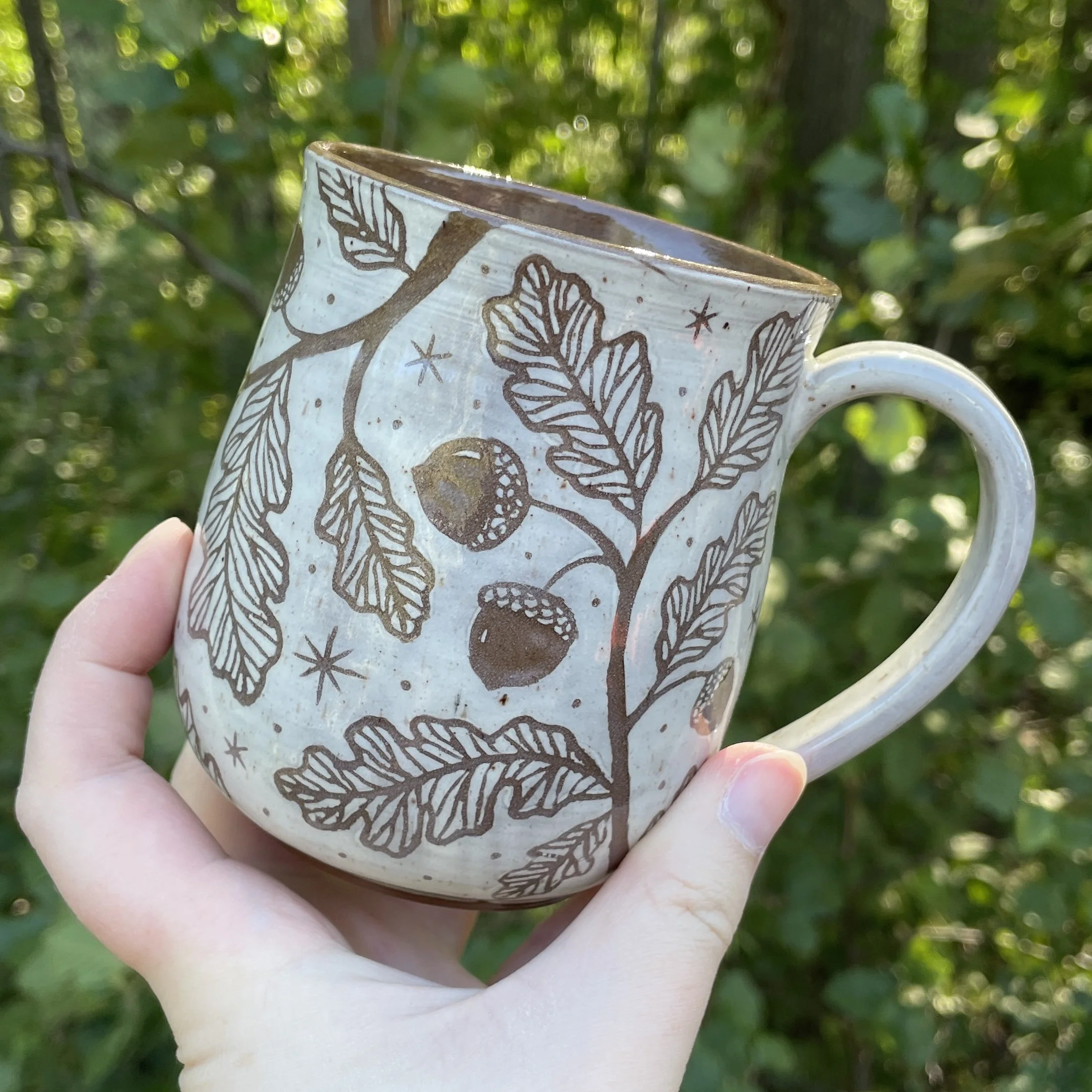 Mug - Oak Leaves and Acorns