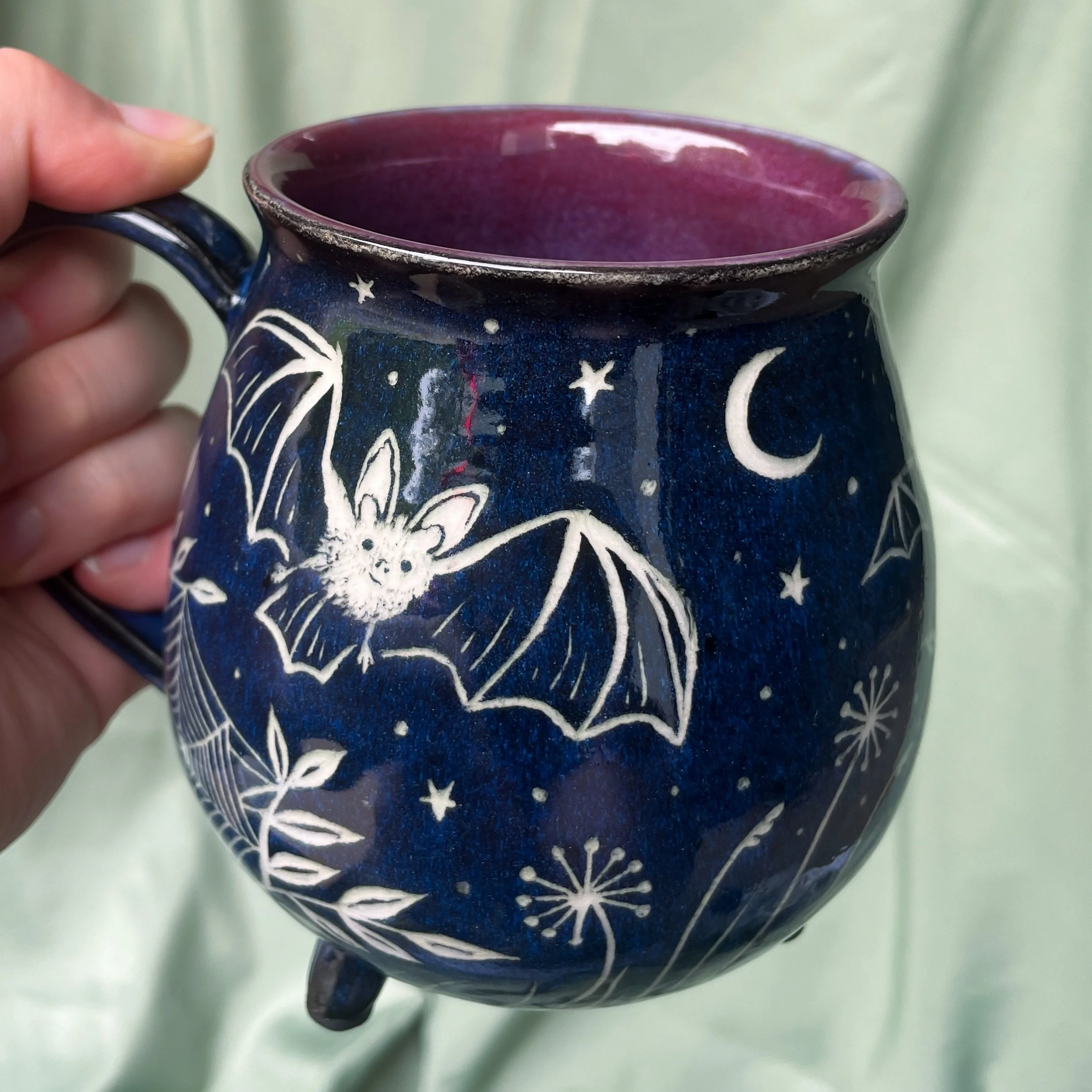 Cauldron Mug - Bats A