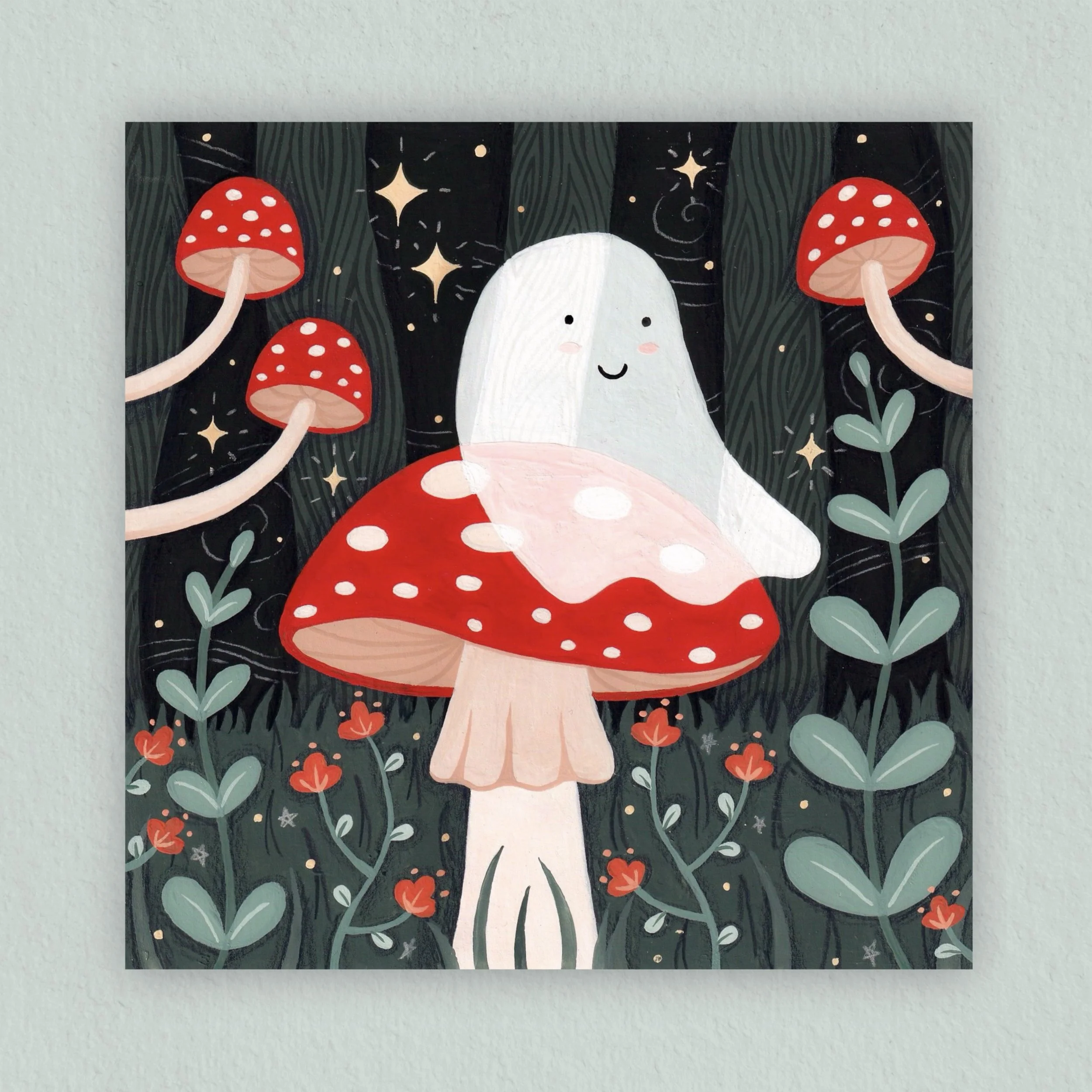 Art Print - Mushroom Ghost
