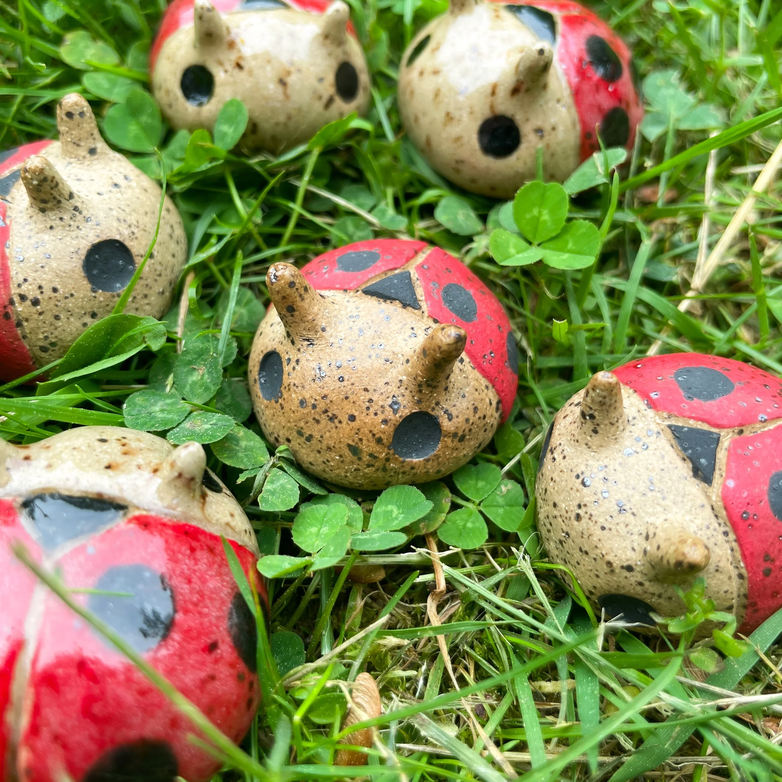 ceramic ladybugs grass 2.JPEG