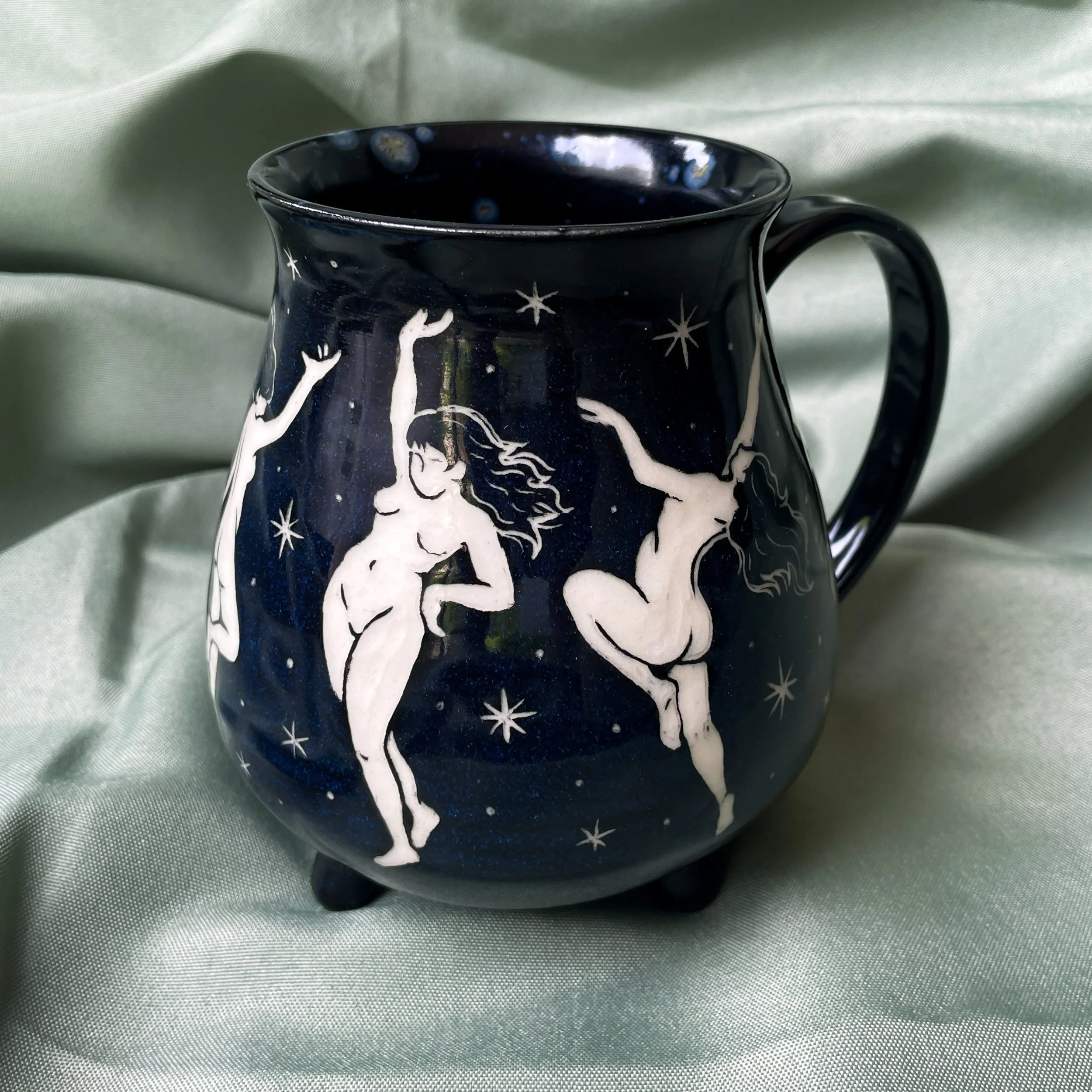 Cauldron Mug - Witch Dance B