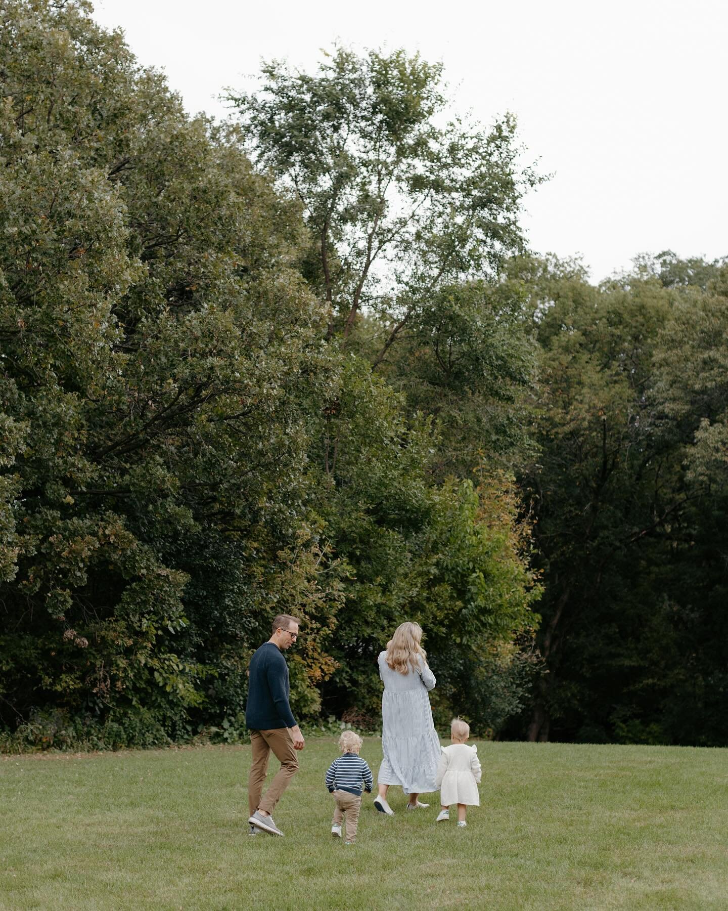 A crisp fall day with the twins and their new little brother 🍂