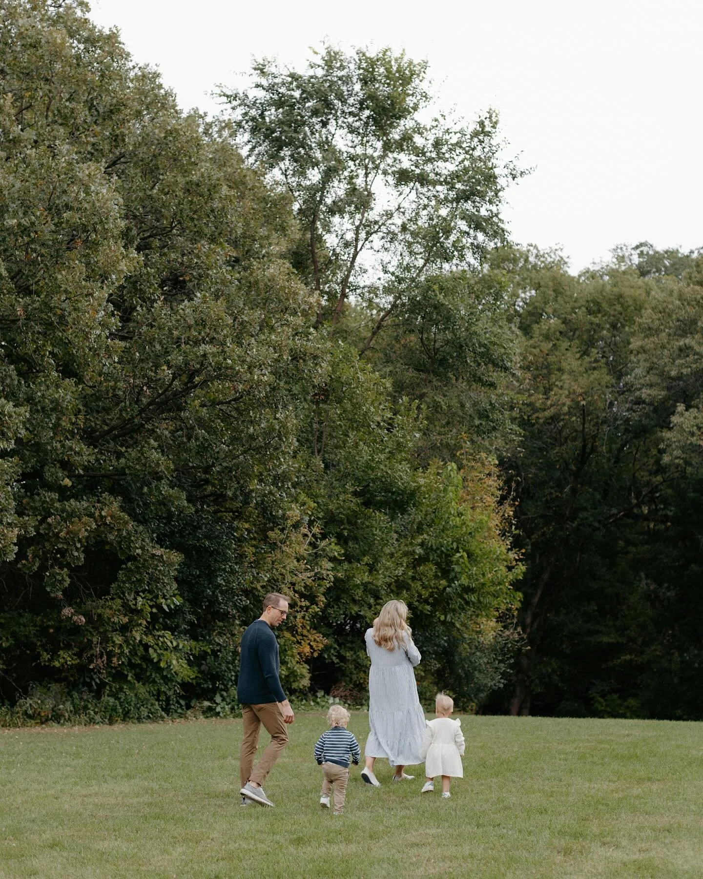 A crisp fall day with the twins and their new little brother 🍂