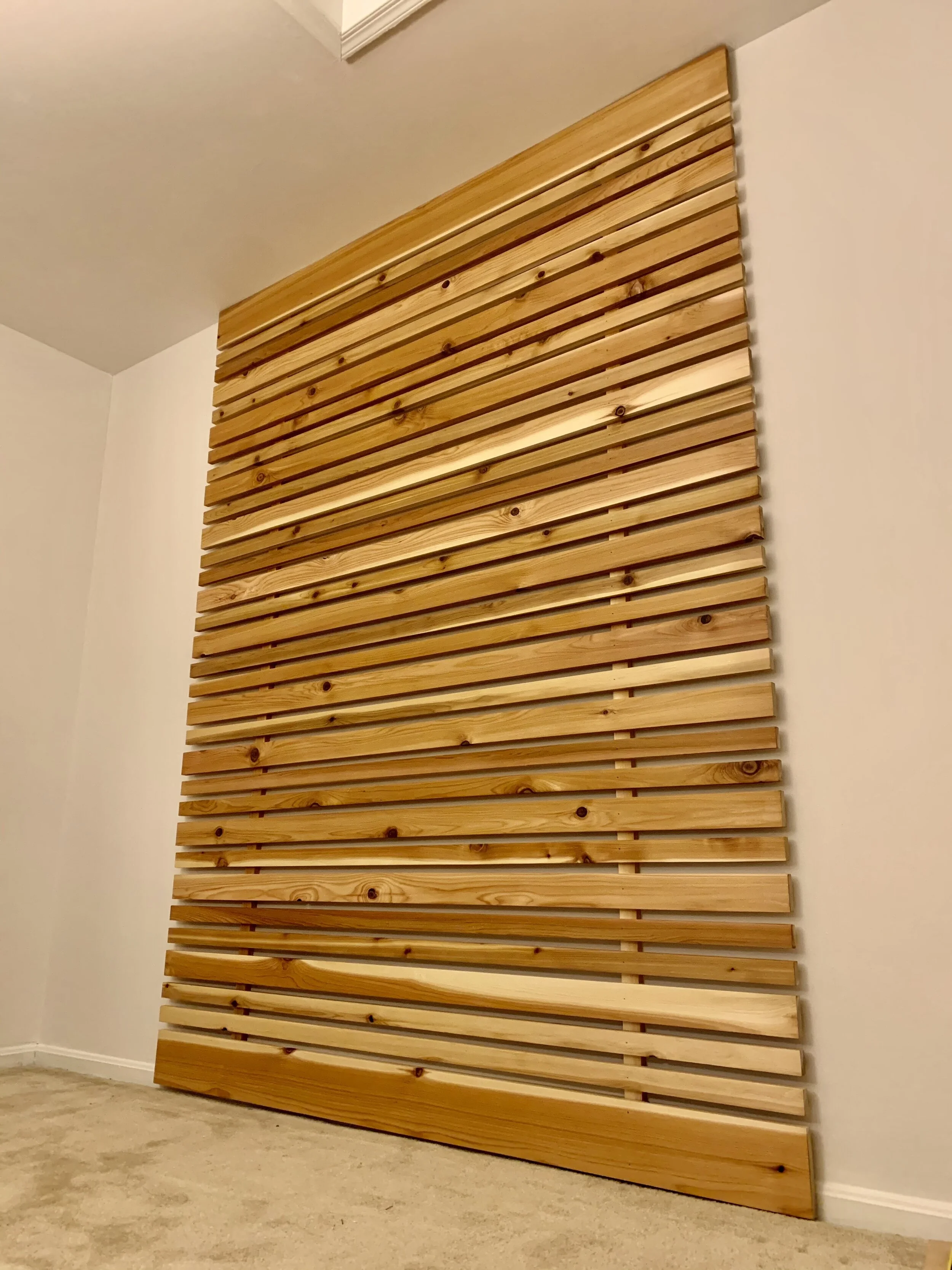 Feature accent wall.