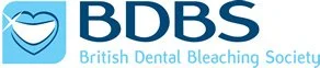 Logo of the British Dental Bleaching Society, featuring a blue tooth with a white smile inside, and the acronym 'BDBS'.