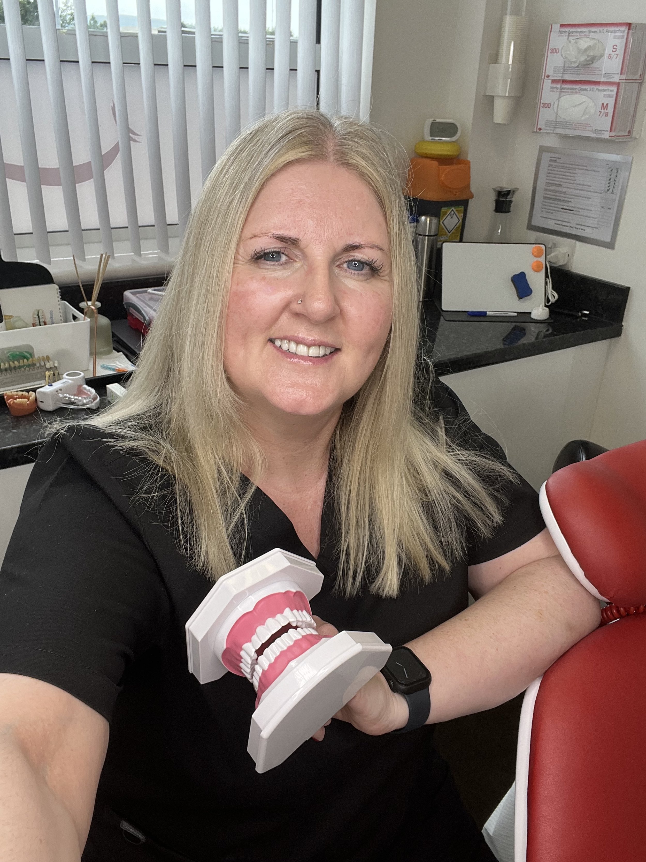 Jacqui Armstrong at Ohh! Oral Health Hygienist clinic in Cumbernauld