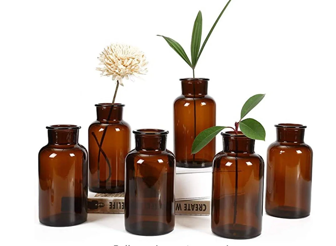 amber bud vases2 qty6 .jpg