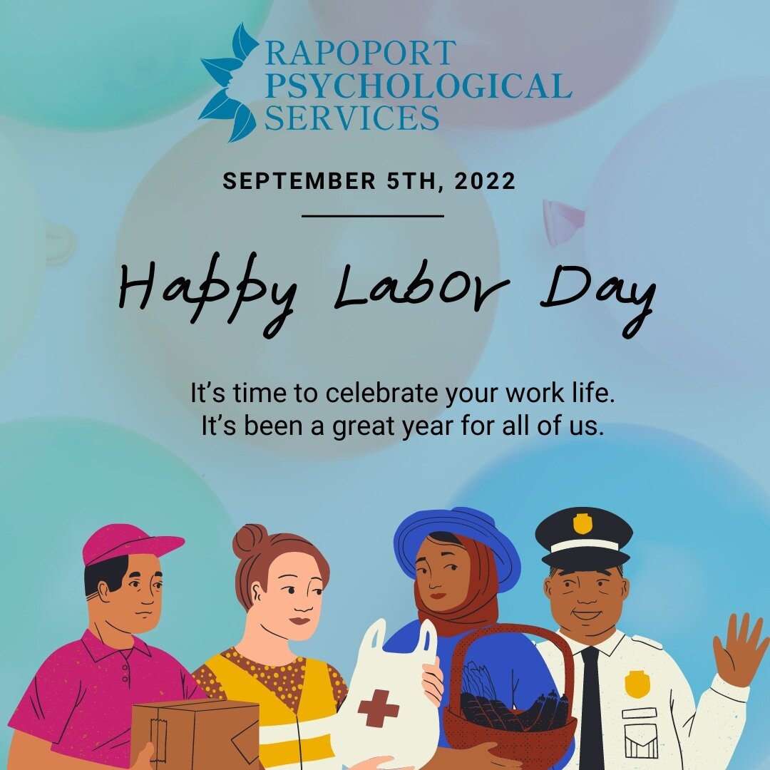 Happy Labor Day! We are incredibly grateful to our wonderful staff and therapists who provide so much support for our clients. We are using this day to celebrate the achievements of our staff in the last year, and we're looking forward to a great yea