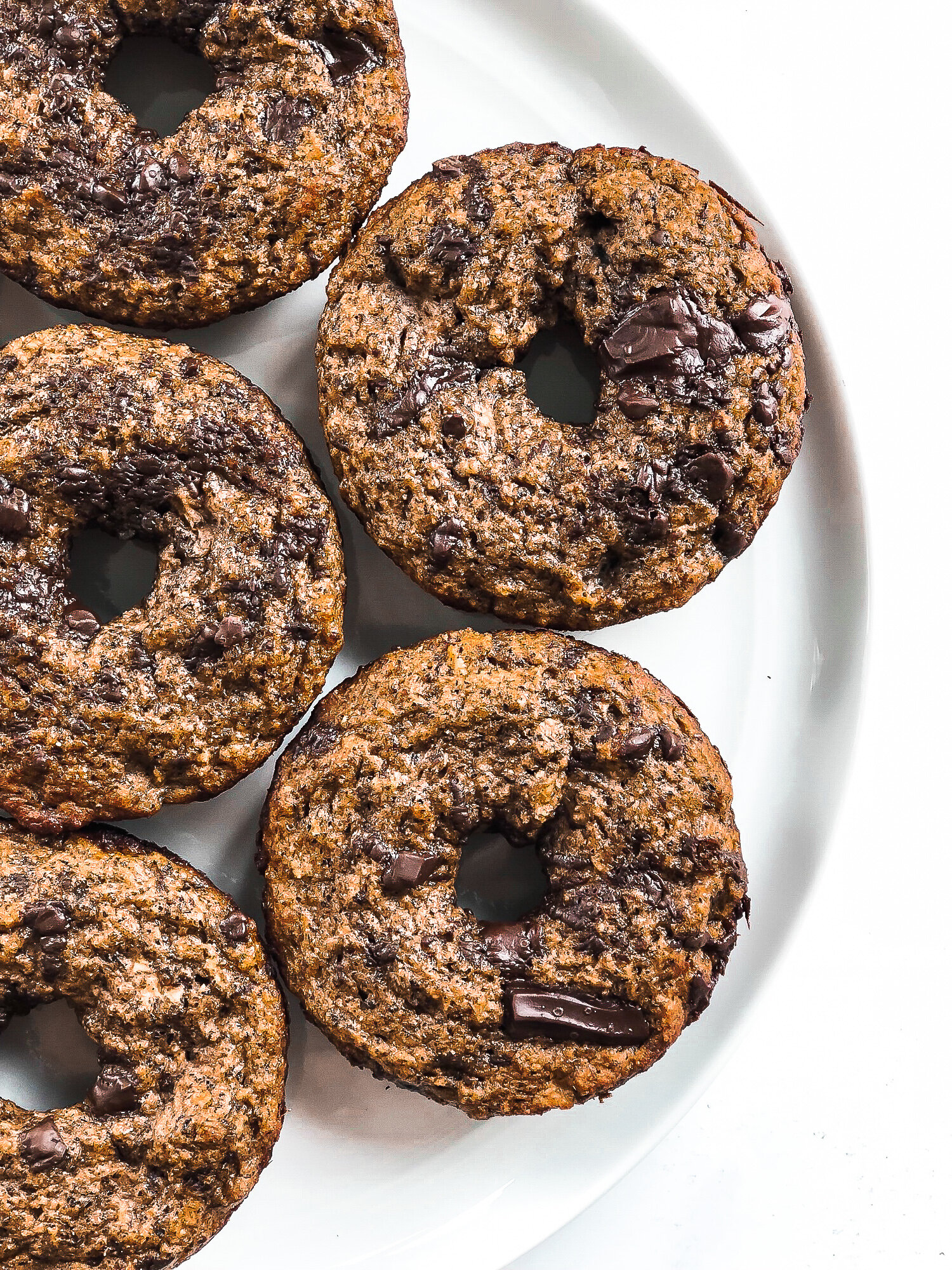 Vegan banana bread doughnuts 
