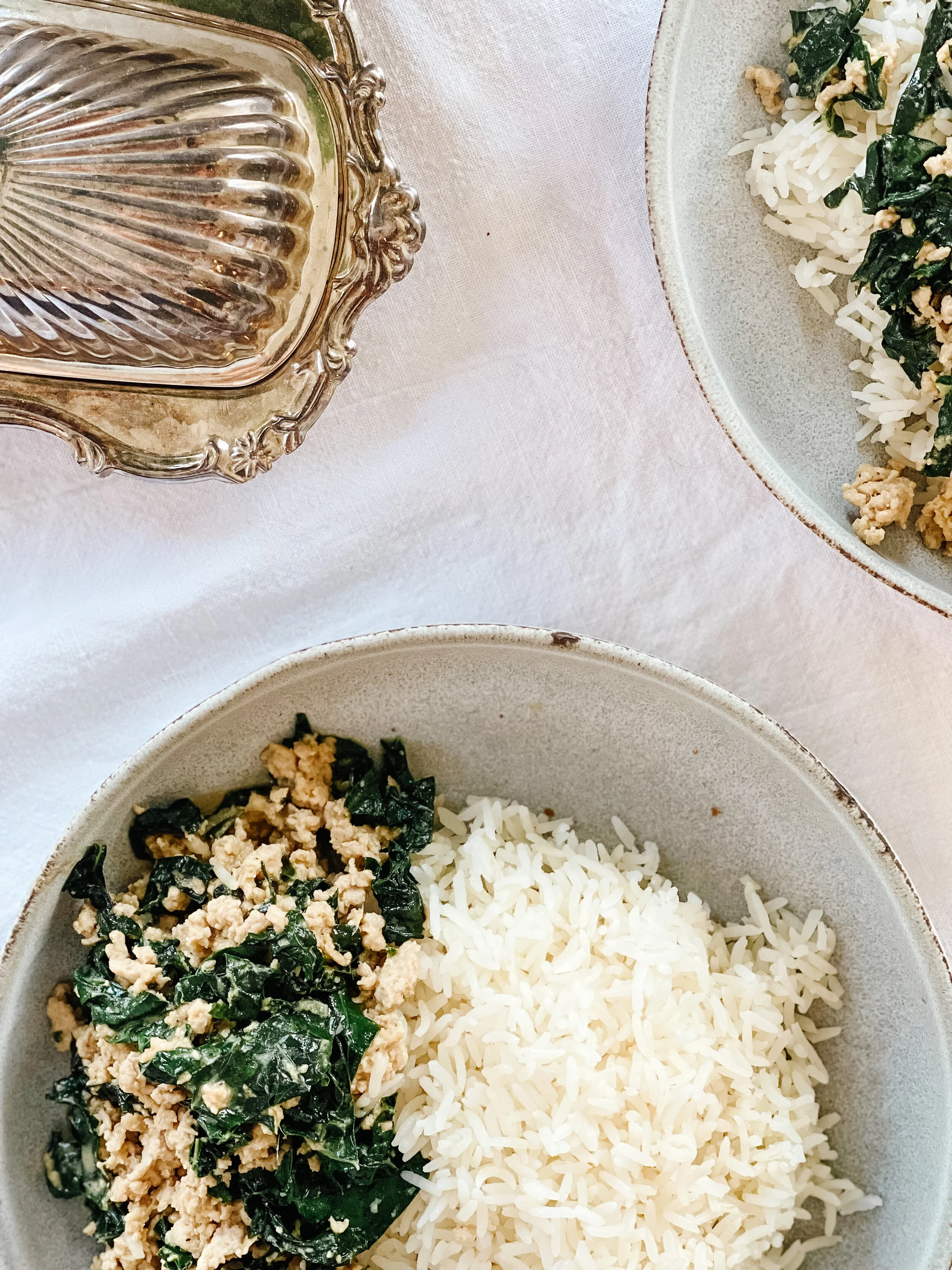 Chicken Kale Tahini Bowl