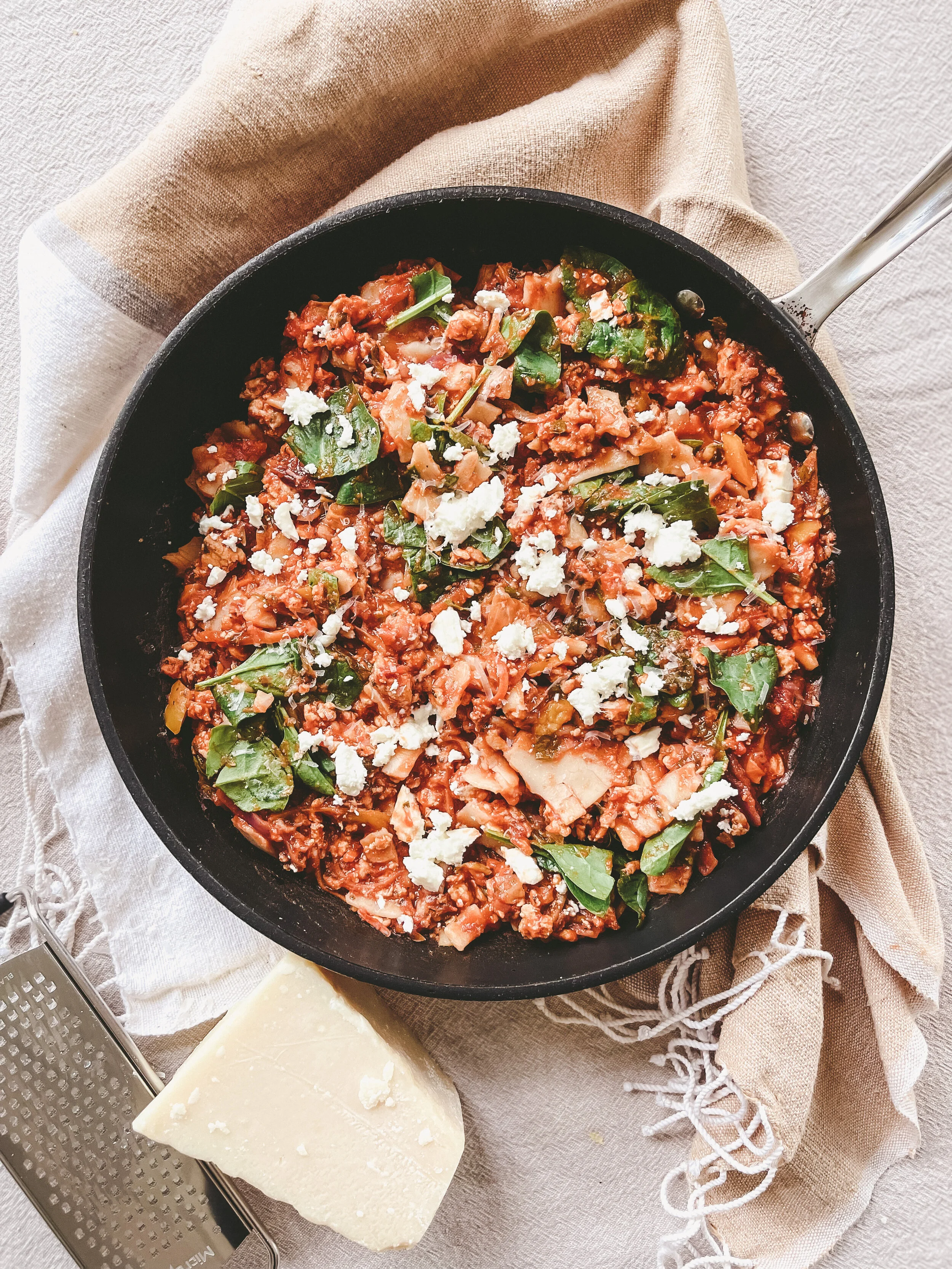 Comforting Skillet Lasagna