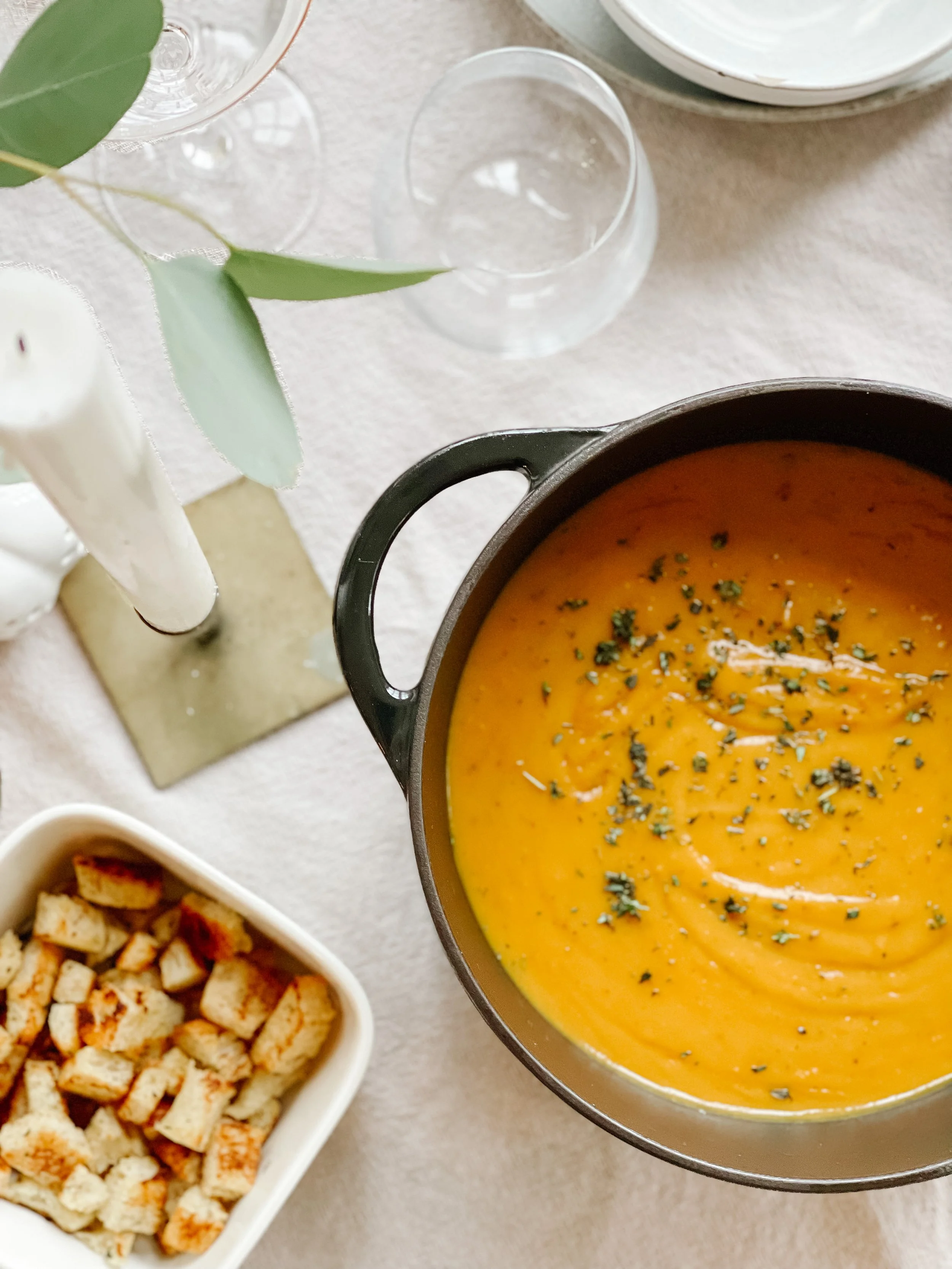 Roasted Apple &amp; Butternut Squash Soup