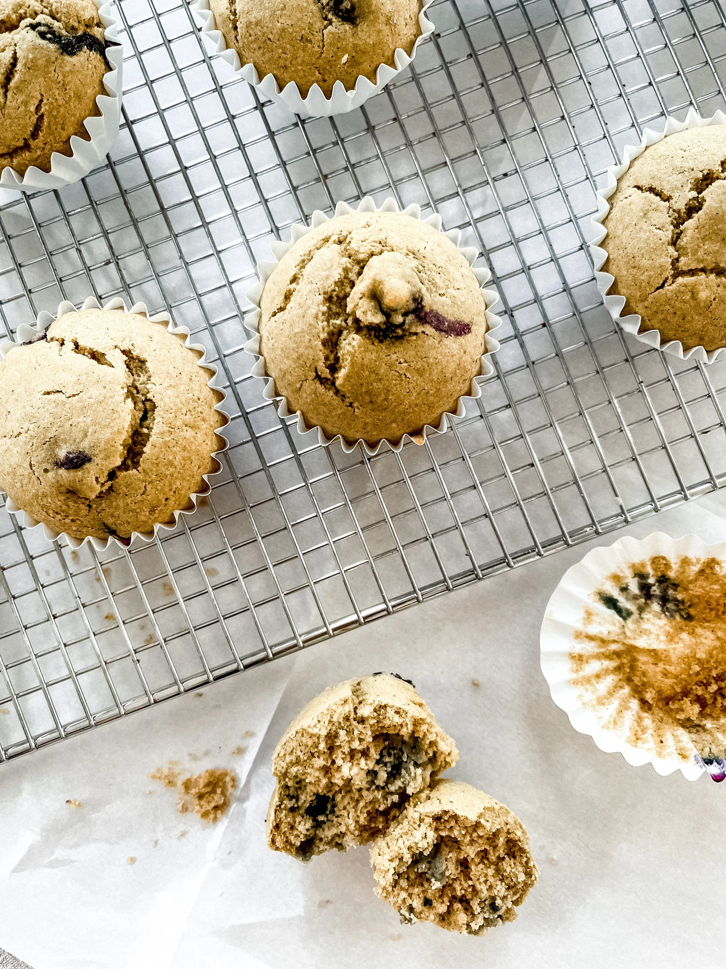 Healthy Blueberry Muffins