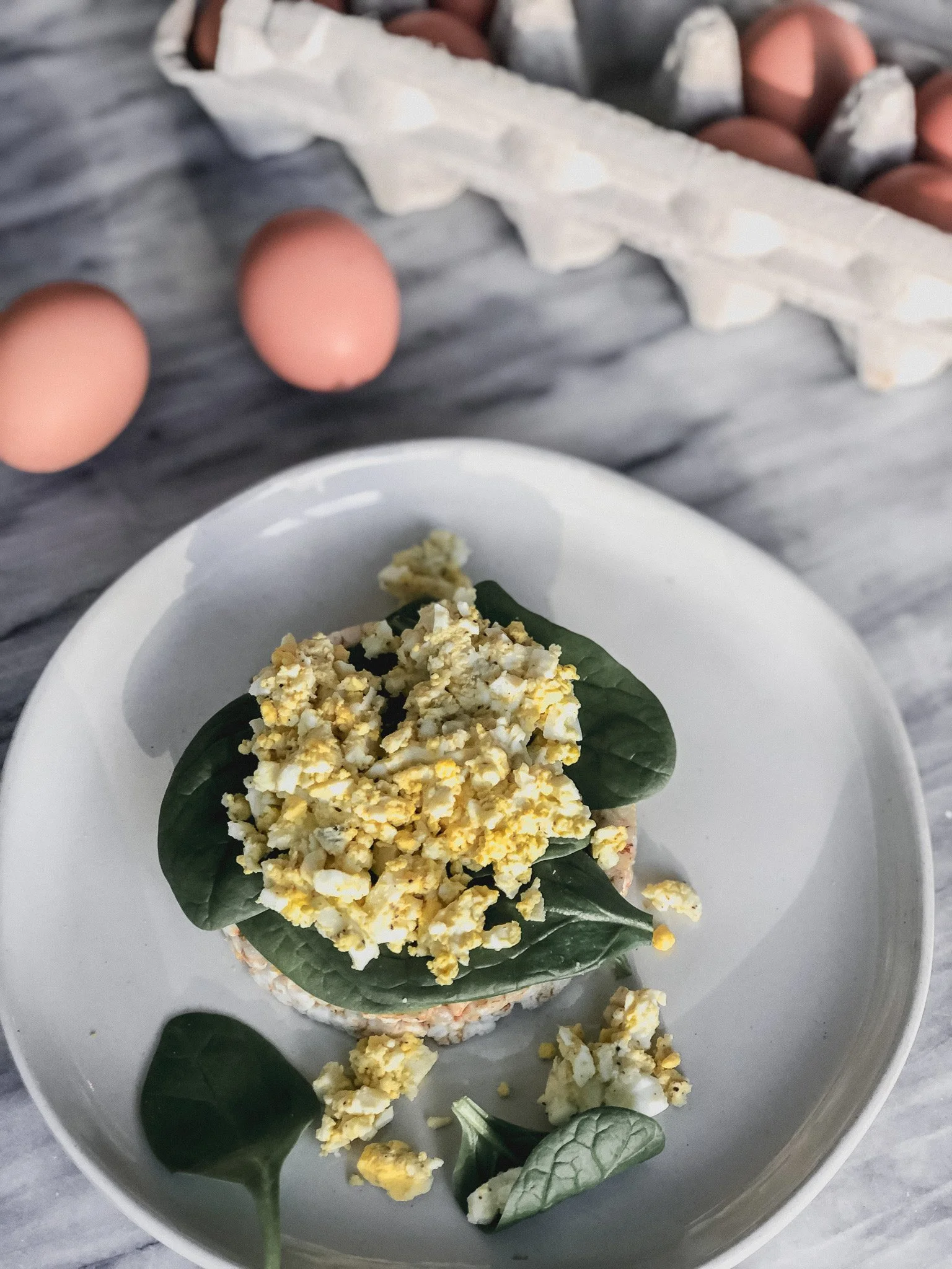 Smashed Eggs on Toast